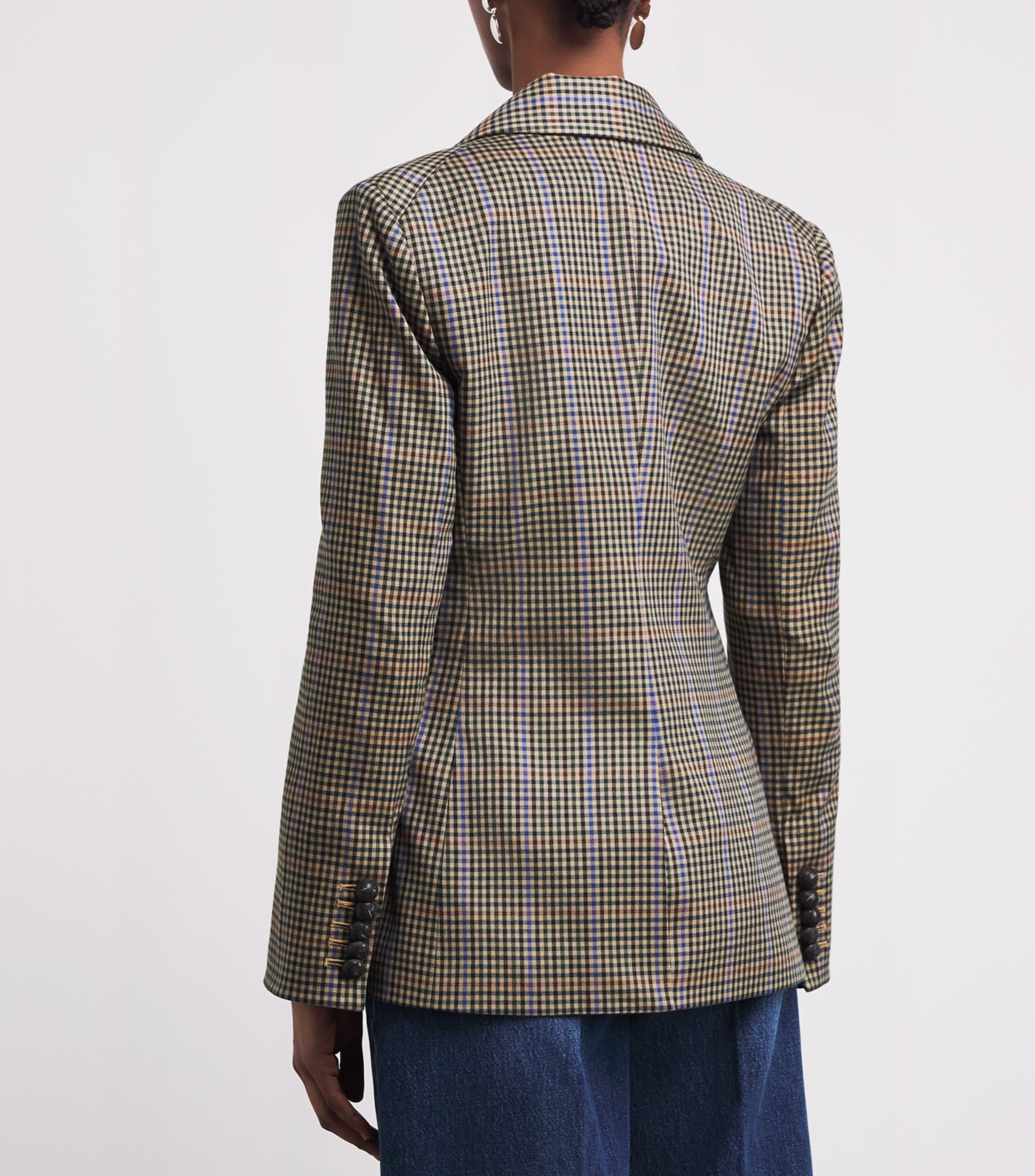 Plaid Claude Dickey Blazer N0963 RUSSET MULTI Image 4