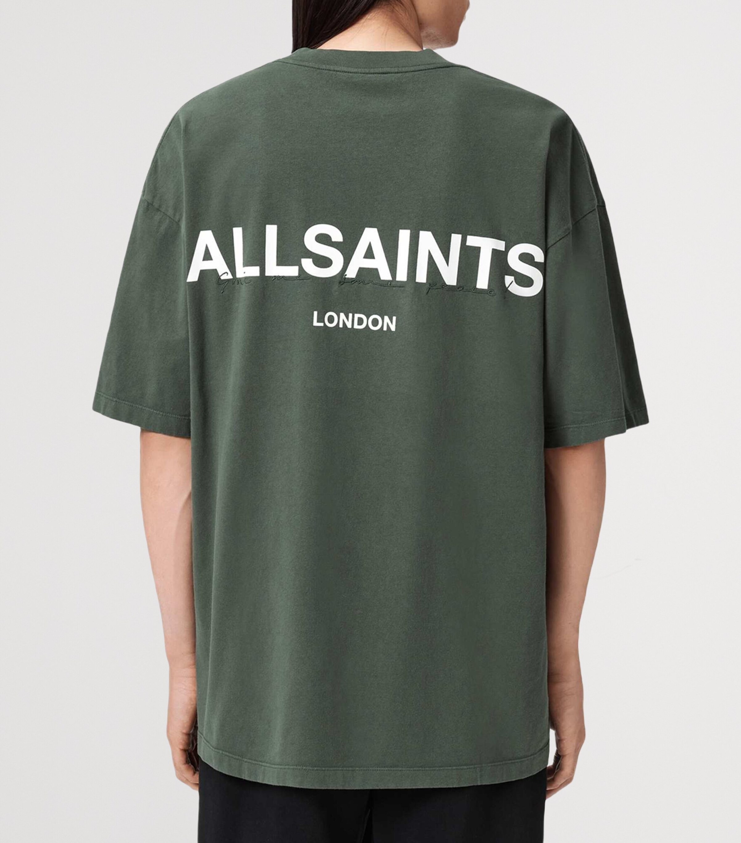 Organic Cotton Logo Print Halcyon T-Shirt GARNET GREEN Image 6