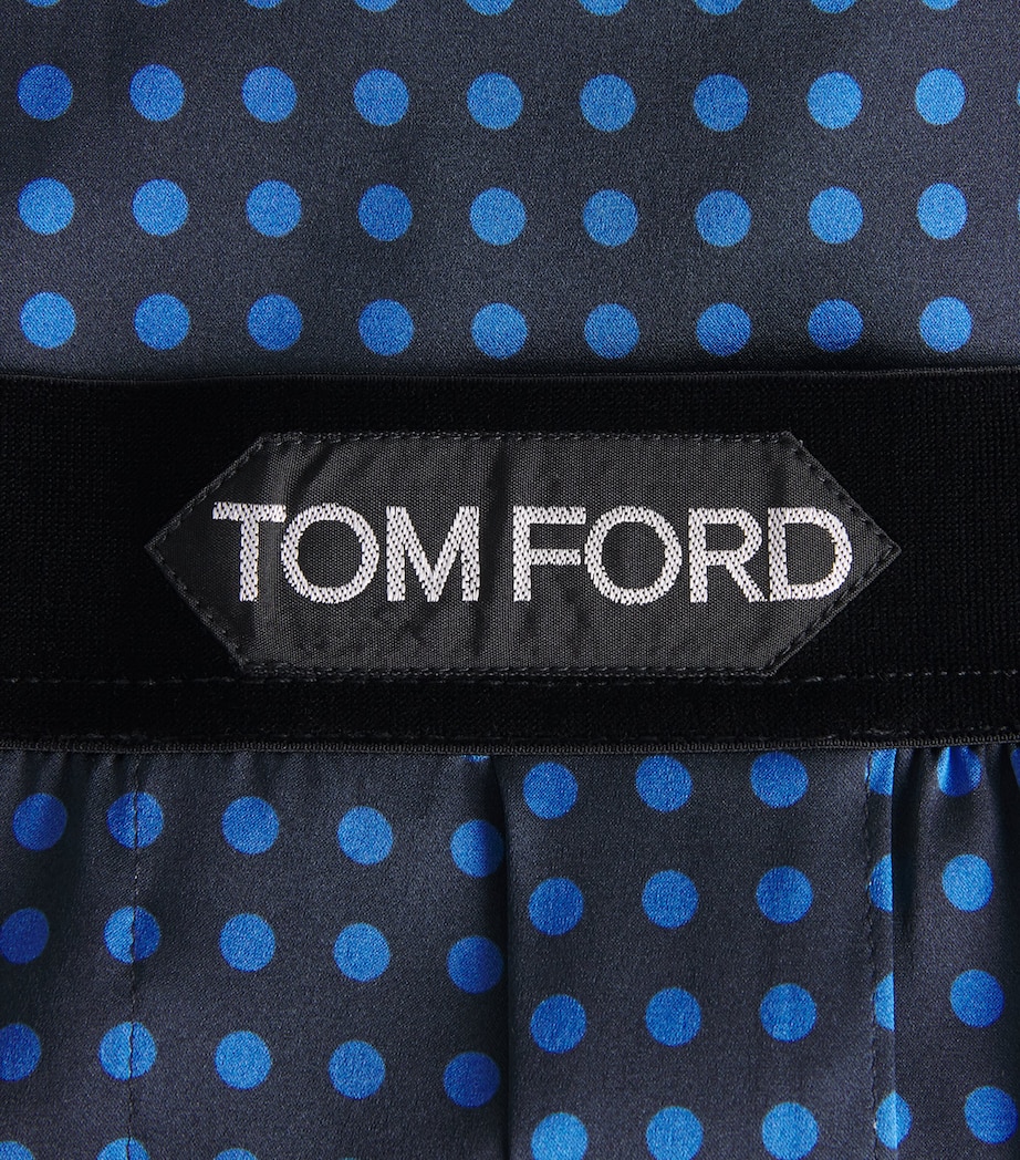 Stretch-Silk Printed Boxer Shorts 428 NAVY / BLUE Image 5