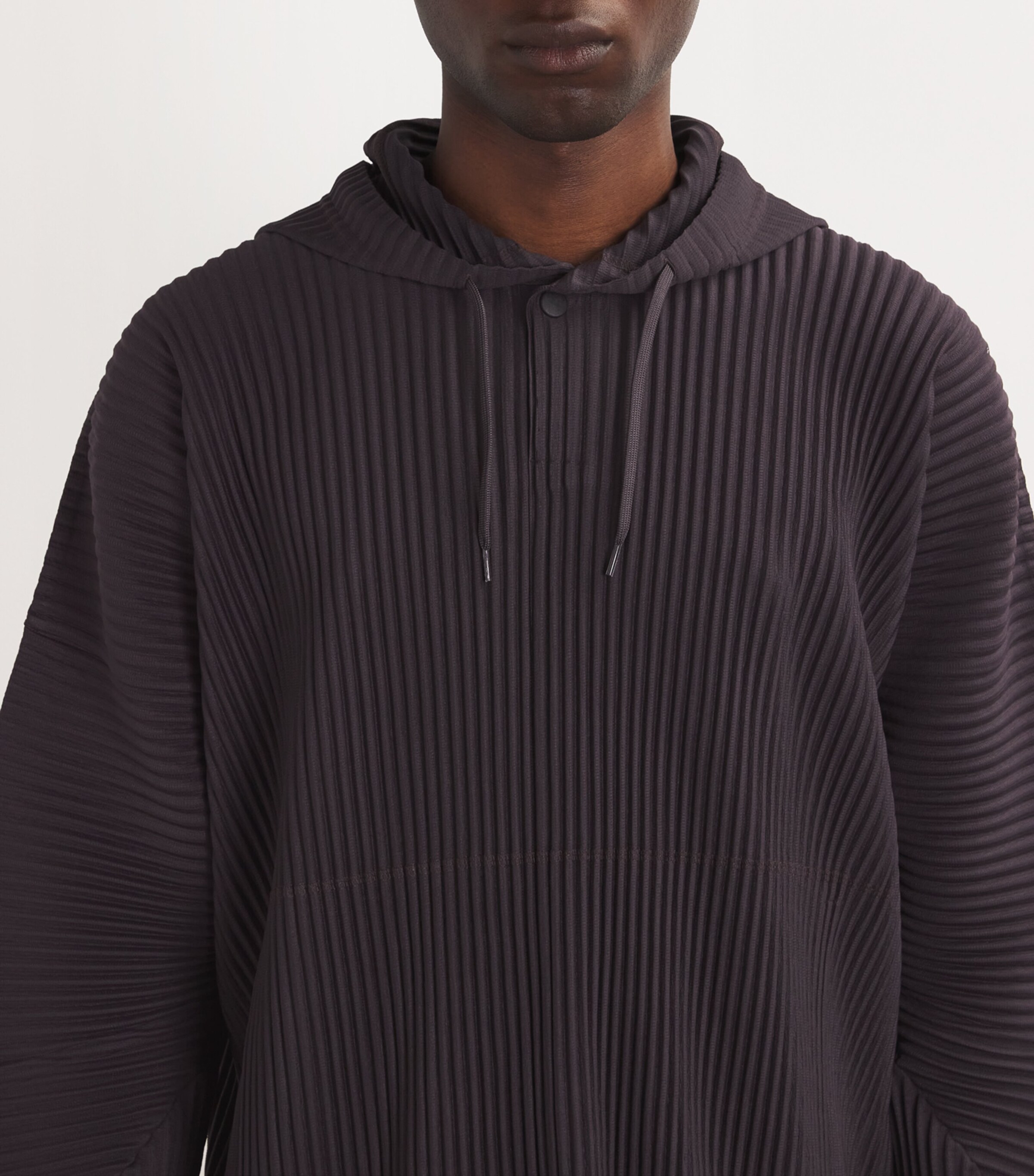 Pleated Hoodie 84 PLUM VIOLET Image 6