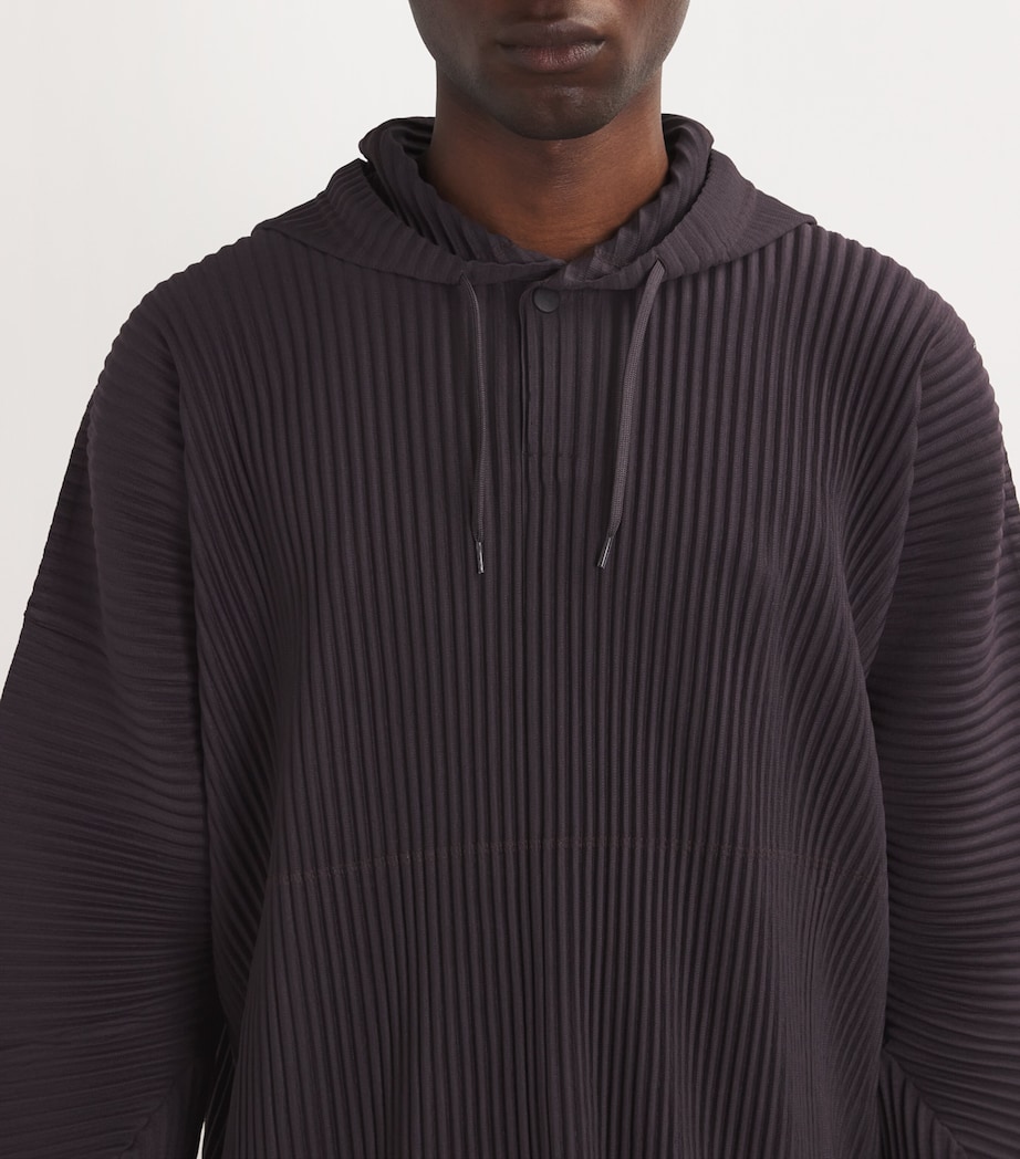 Pleated Hoodie 84 PLUM VIOLET Image 6