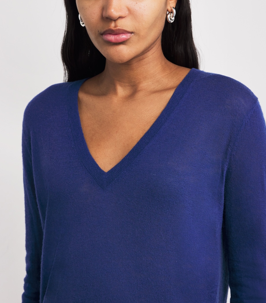 Cashmere Cashair Sweater COBALT Image 6