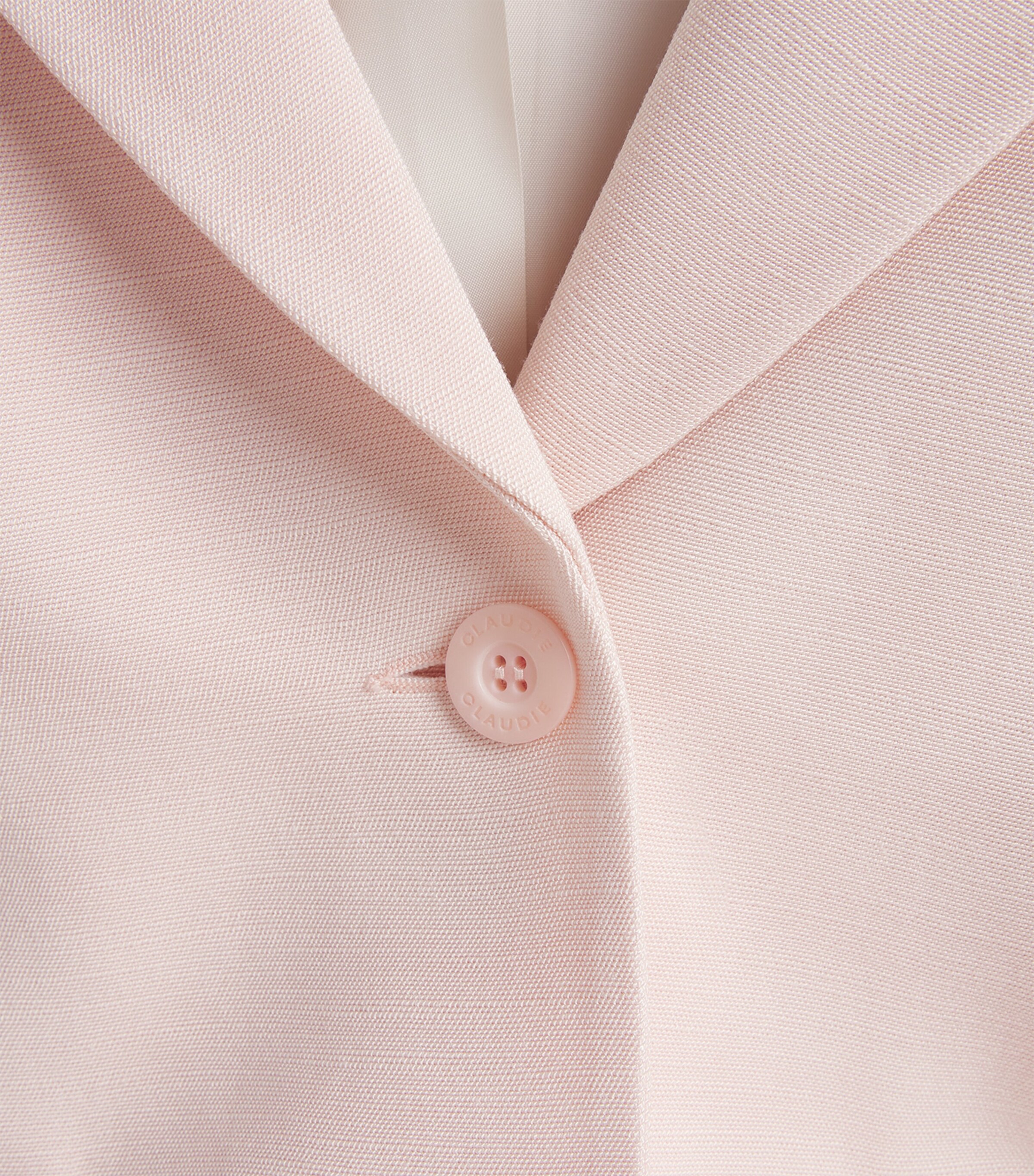 Claudie Pierlot Womens Single-Breasted Blazer Pale Pink Image 6