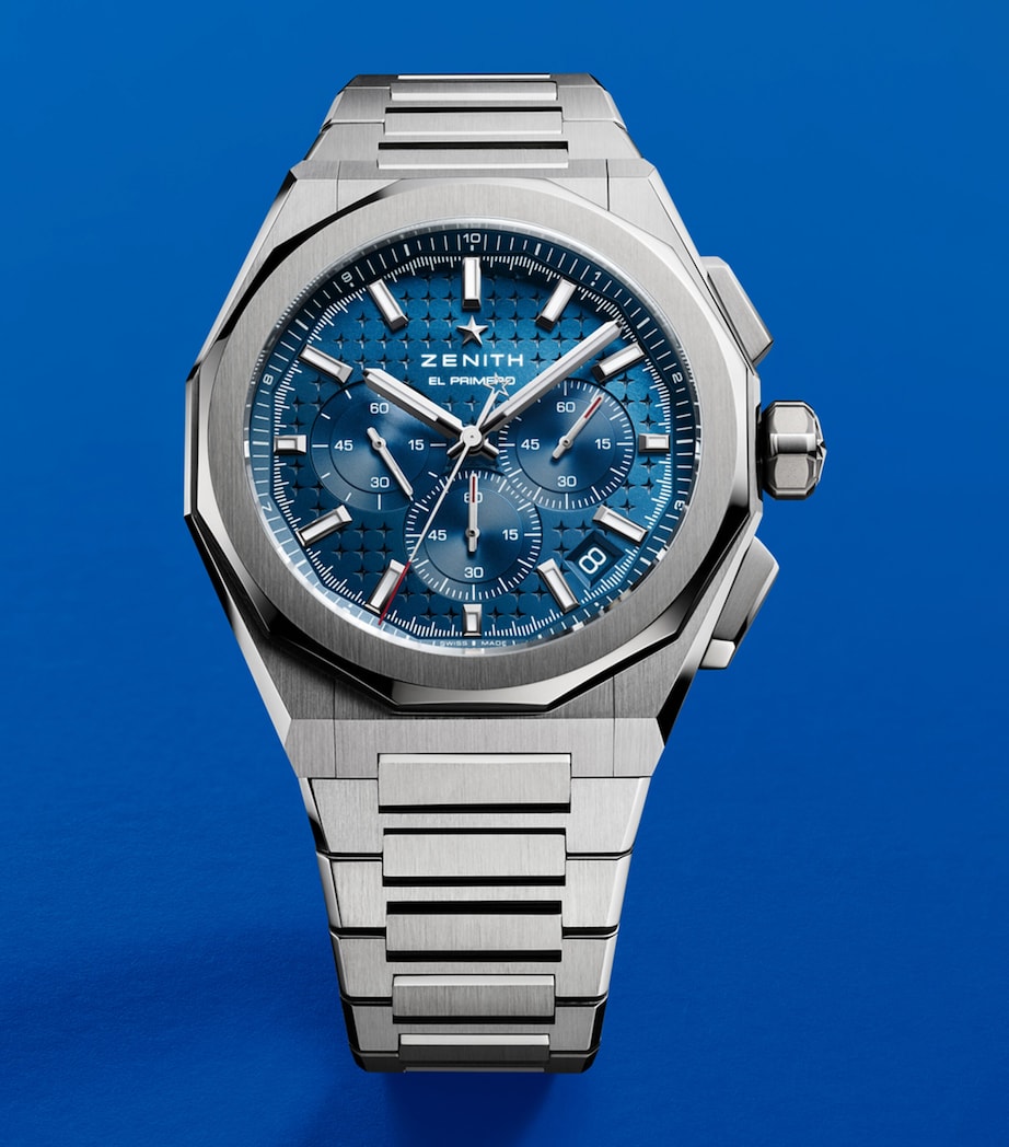 Stainless Steel Defy Skyline Watch 42mm BLUE Image 2
