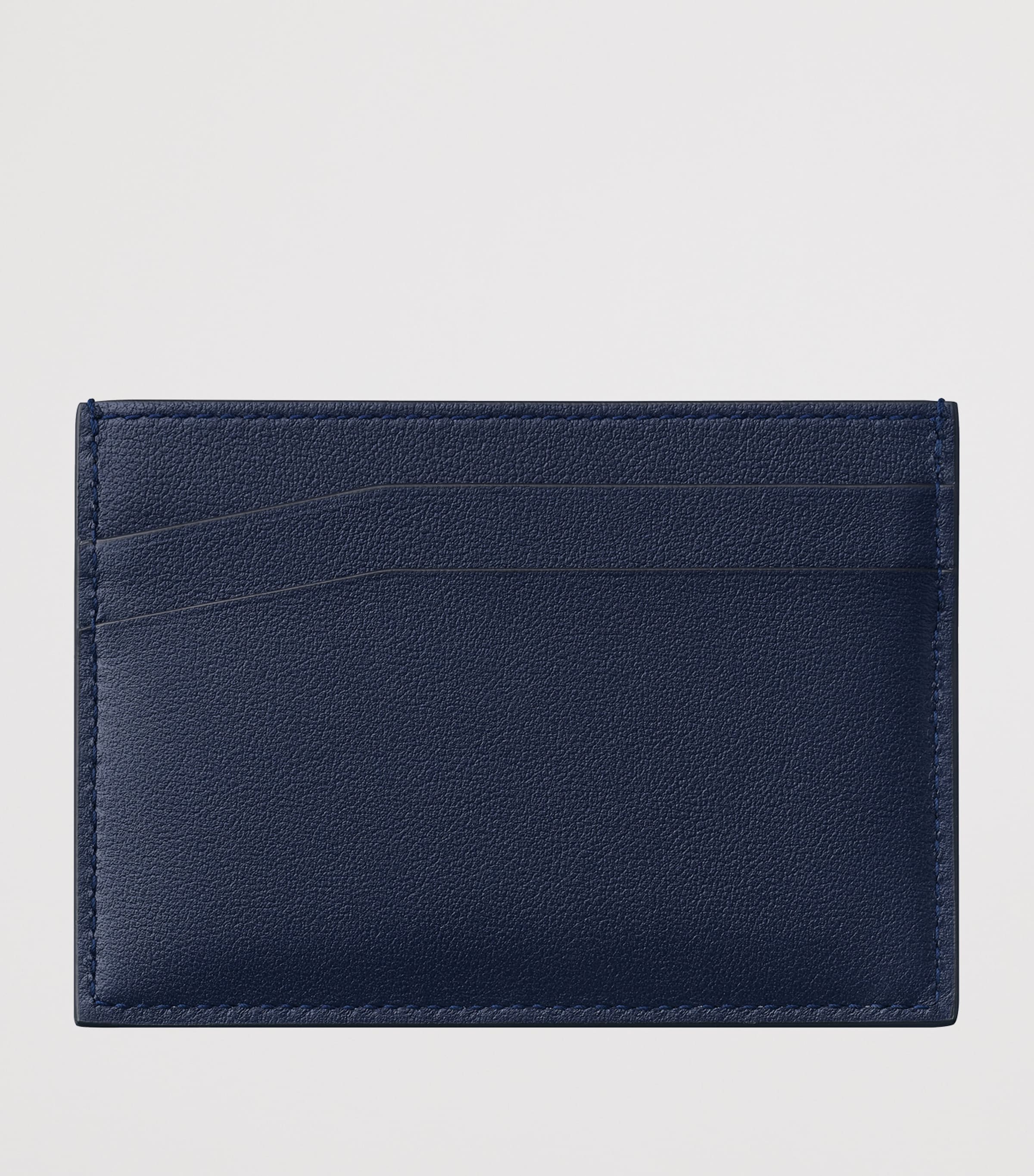 Leather Losange Shadow Card Holder NAVY BLUE / SKY BLUE Image 2