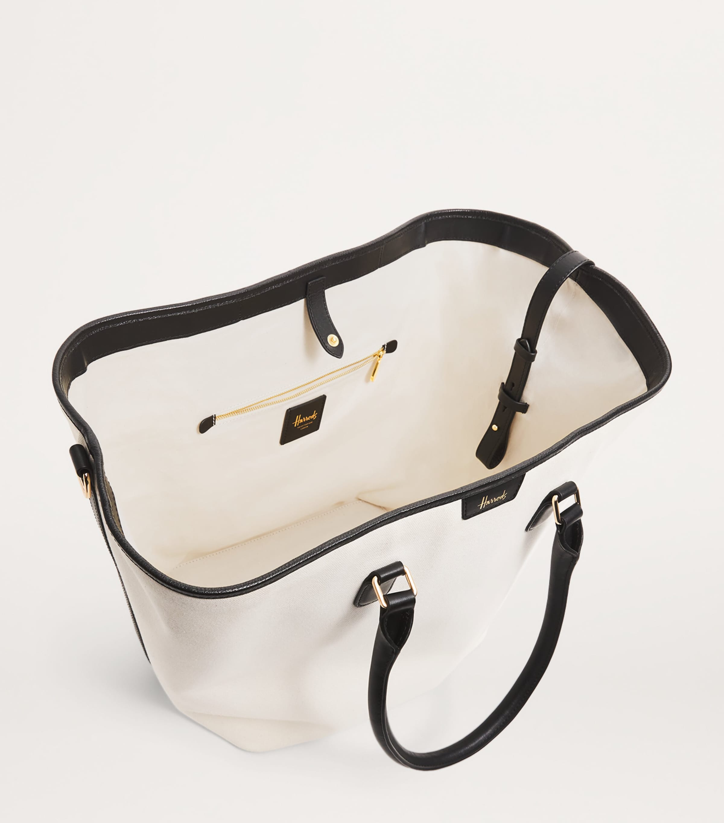 Large Canvas Slouchy Tote Bag CREAM Image 4