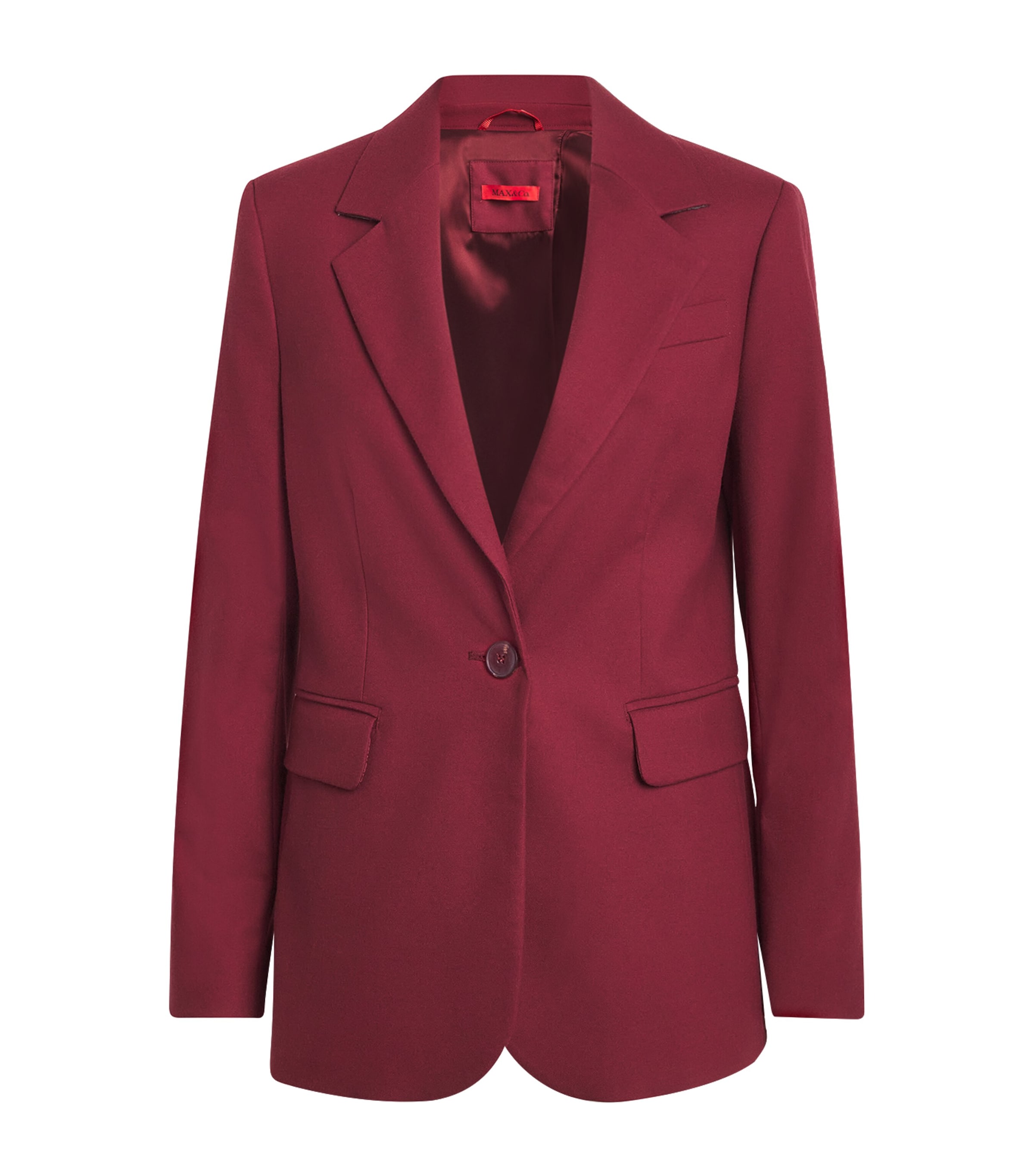 Max & Co Single-breasted Blazer In Red