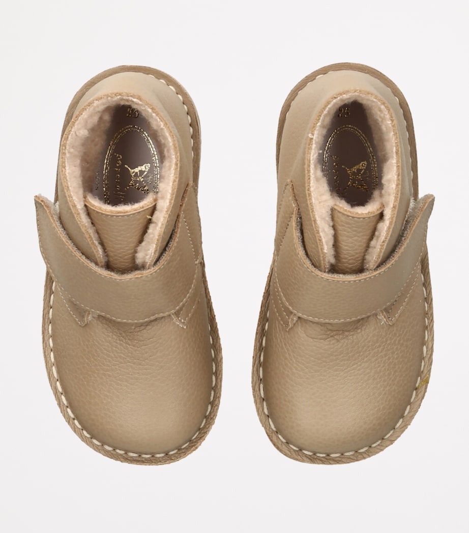 Leather Billi Boots TAUPE Image 4