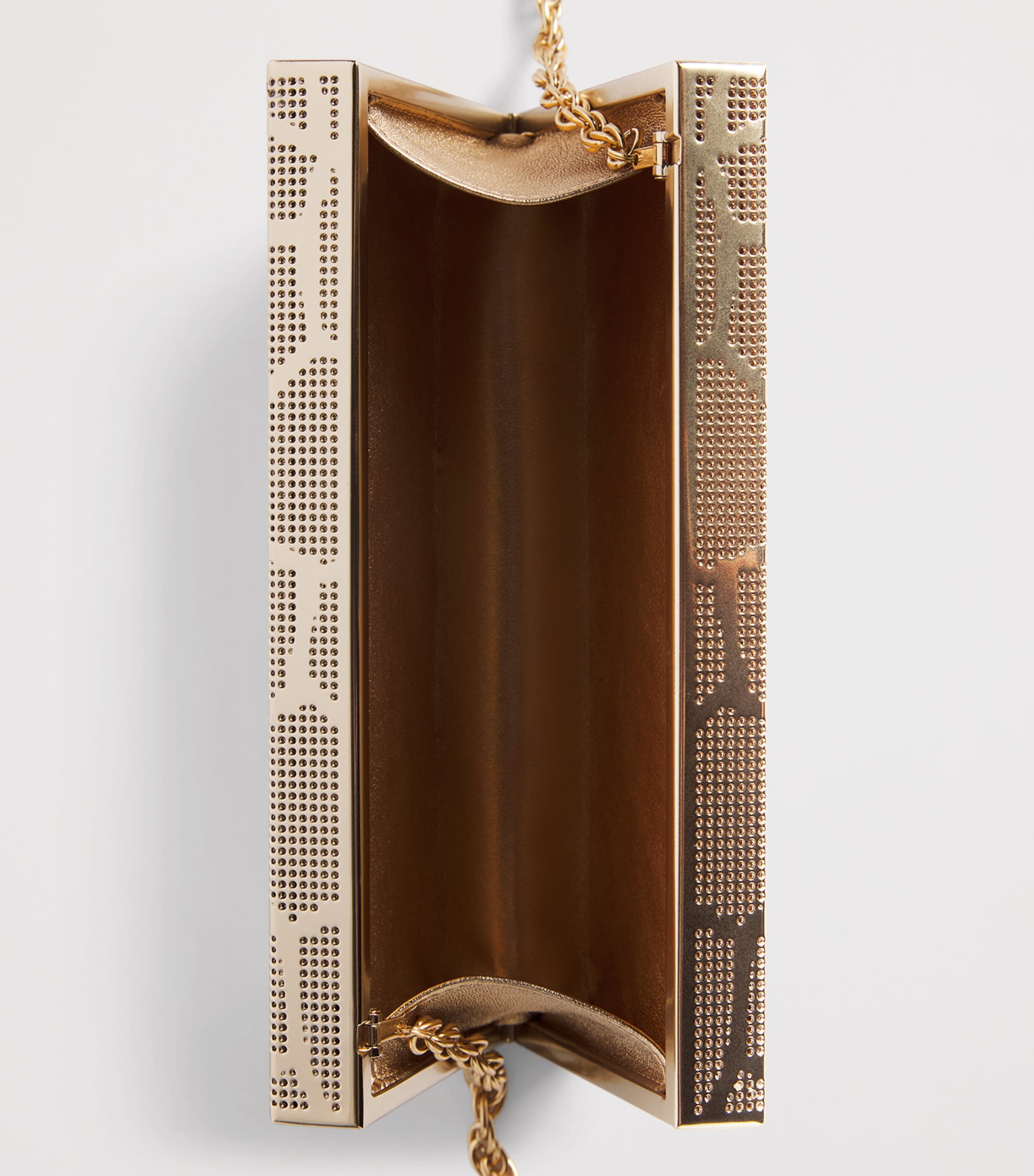Rodo Mosaic Rectangle Clutch Bag Antiq Gold Image 6