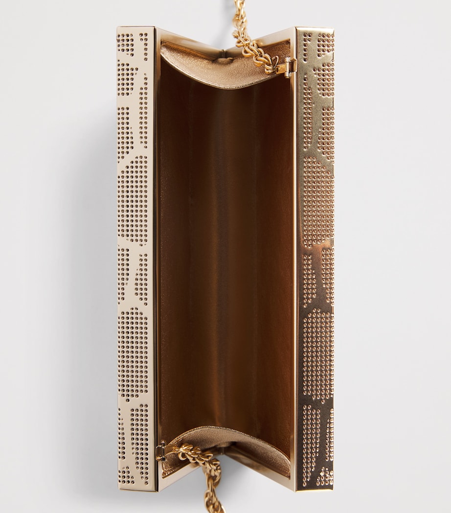 Rodo Mosaic Rectangle Clutch Bag Antiq Gold Image 6