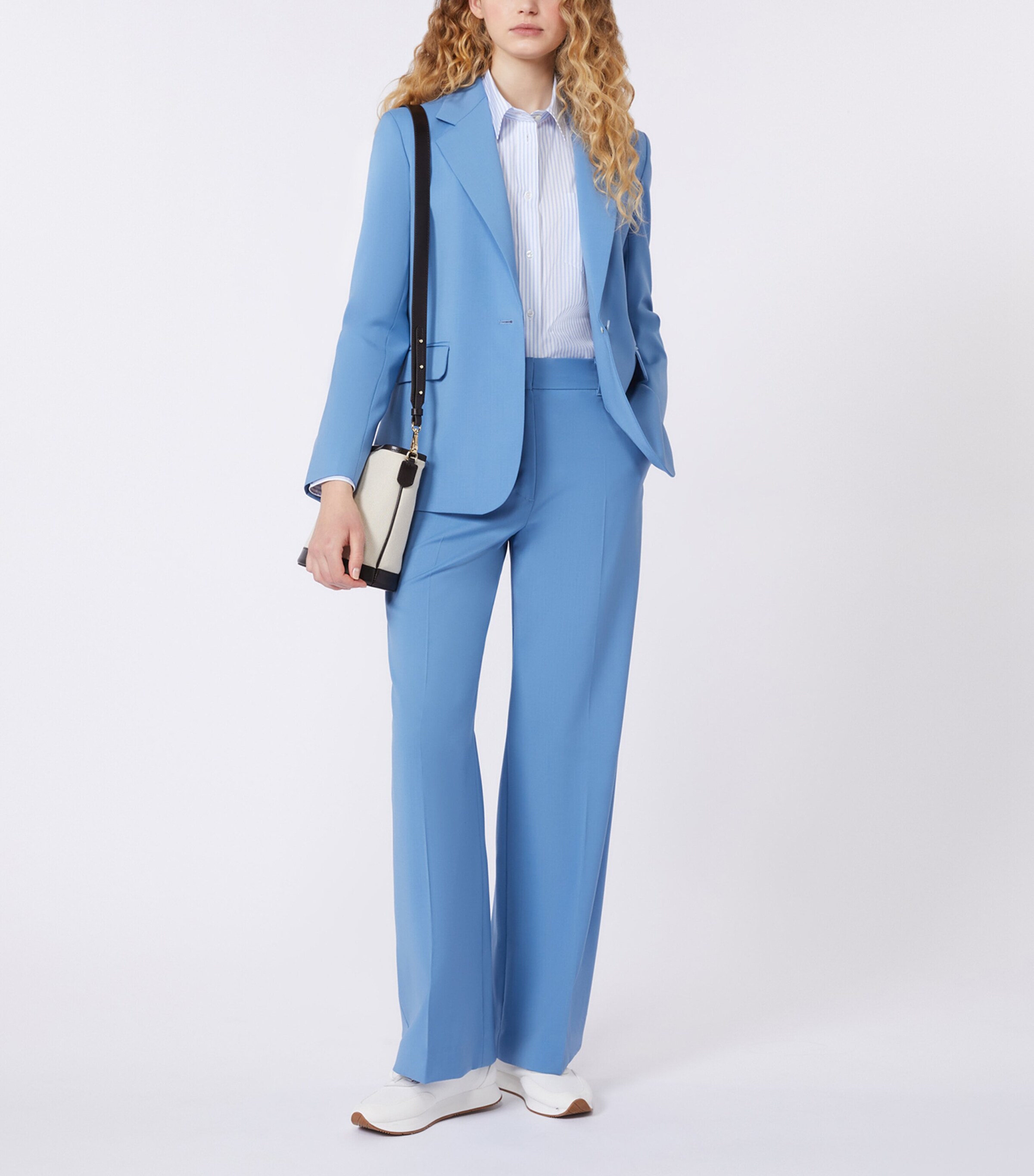 Virgin Wool Blazer LIGHT BLUE Image 4