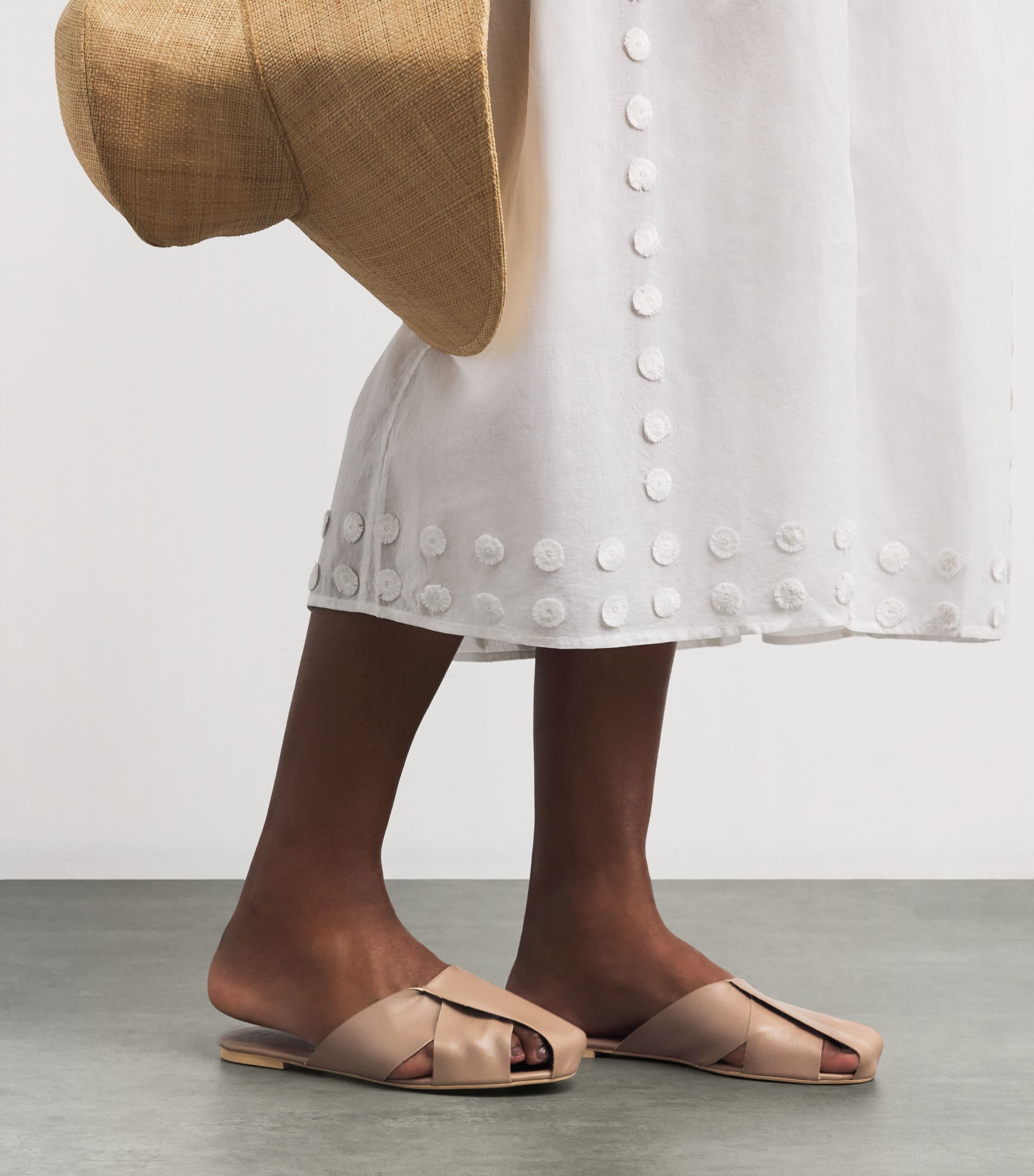 Leather Mules LEATHER COFFEE Image 2