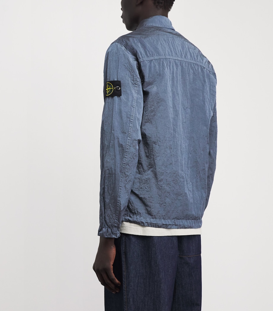 Stone Island Mens Nylon Zip-Up Overshirt Image 5