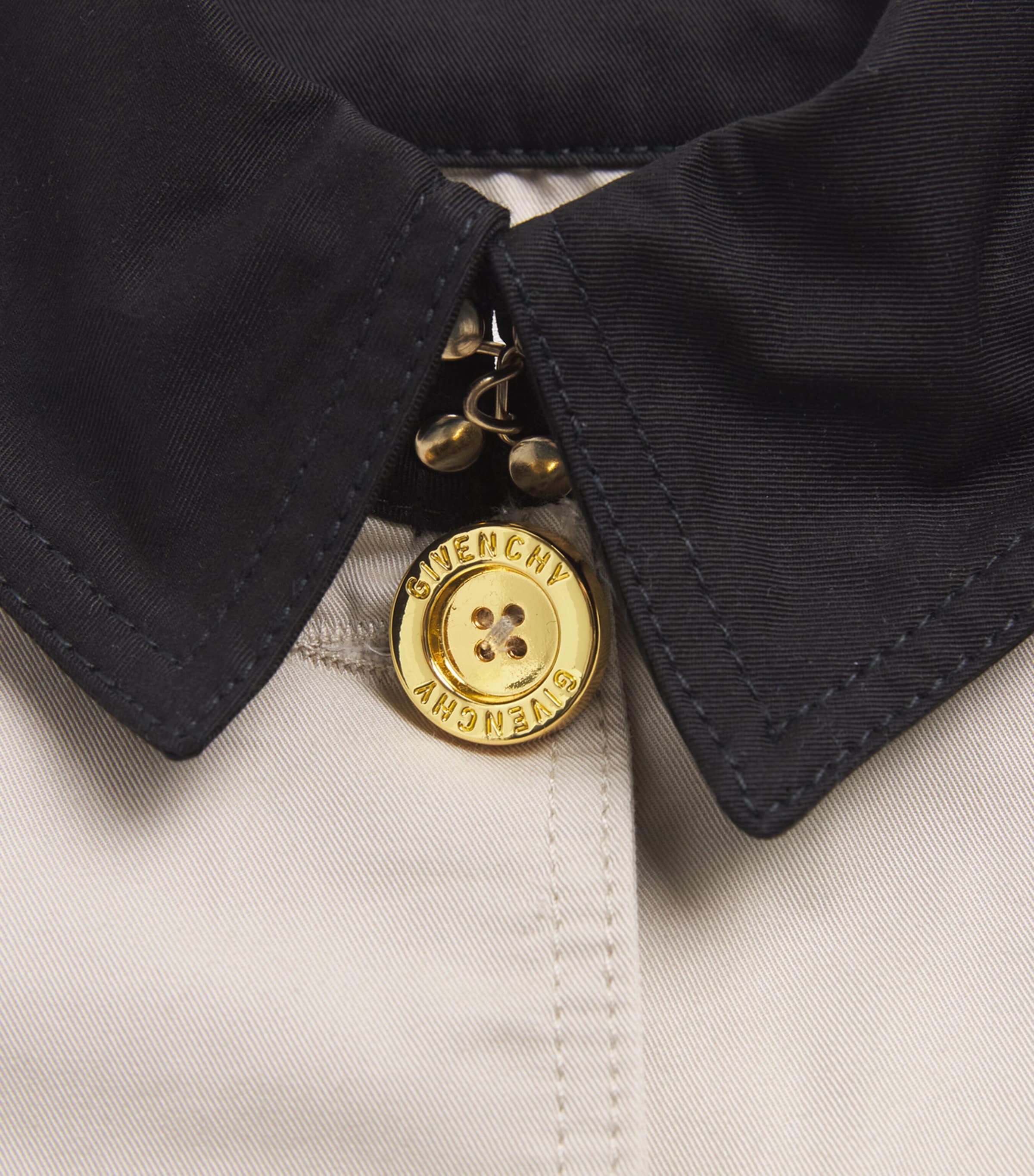 Cotton Contrast-Collar Jacket (4-12+ Years) H31133/192PALE STONE Image 3