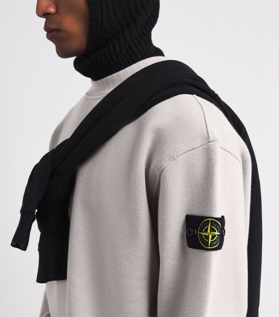 Organic Cotton-Blend Compass Logo Sweatshirt V0061 Image 6