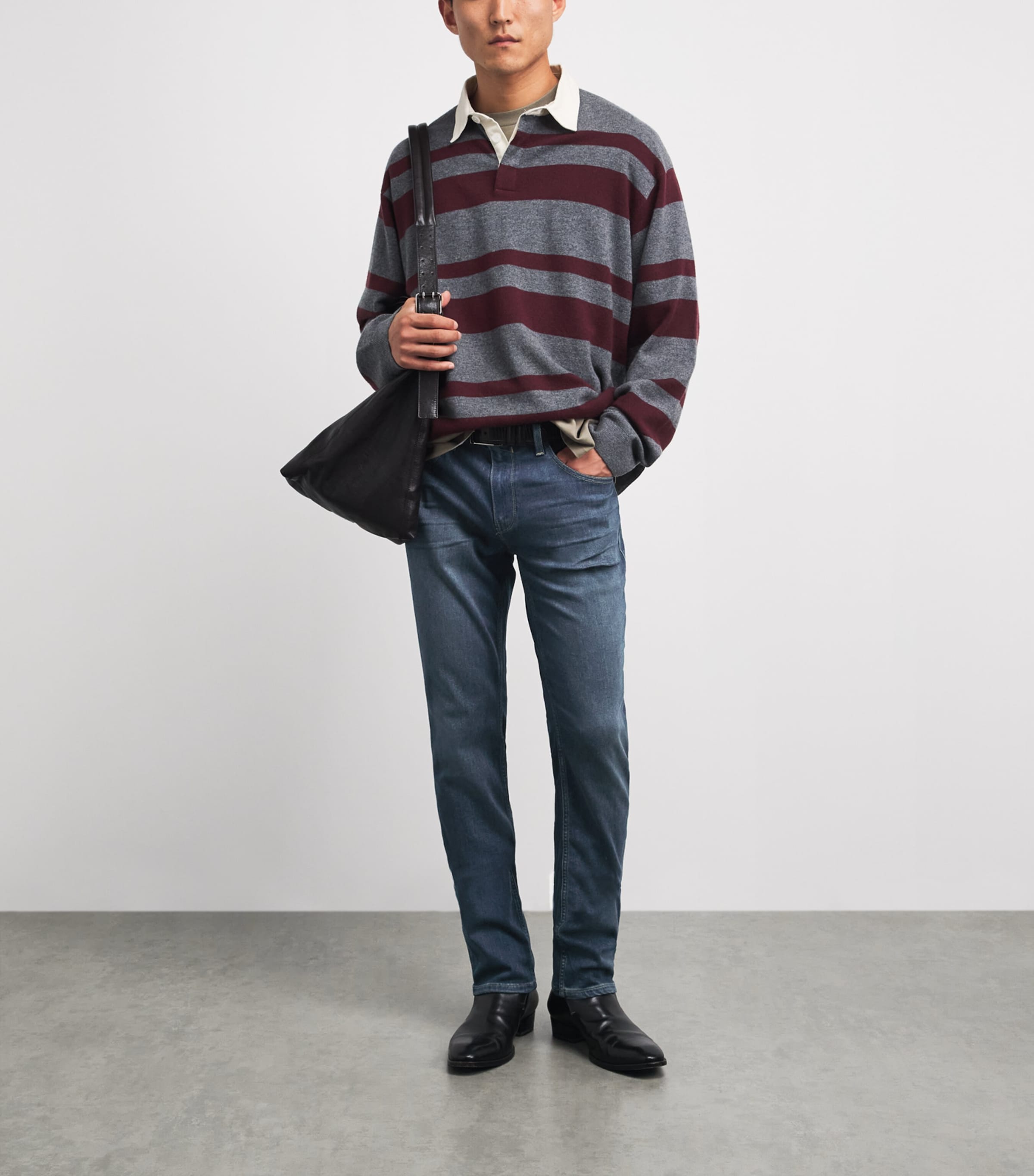 PAIGE Mens Federal Slim Jeans Windmar Image 2