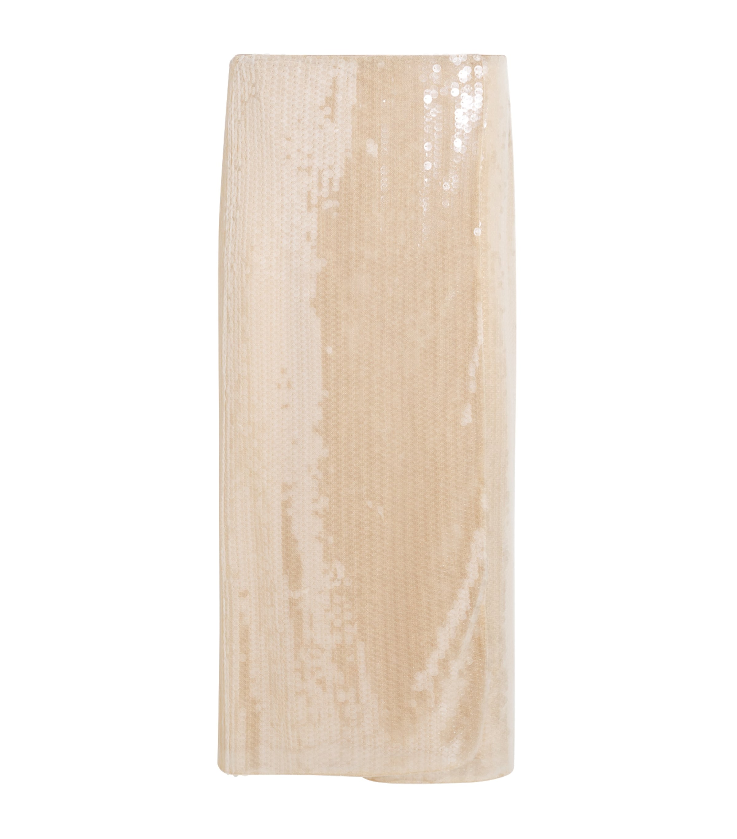 Fabiana Filippi Womens Sequinned Wrap Midi Skirt Nude Image 1