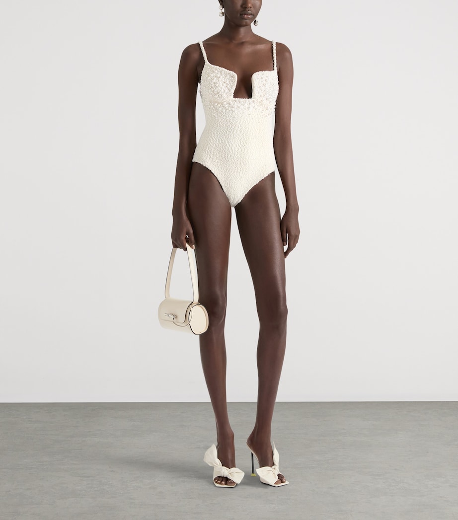 Givenchy Leather Boudoir Bow Sandals 95 Ivory Image 2