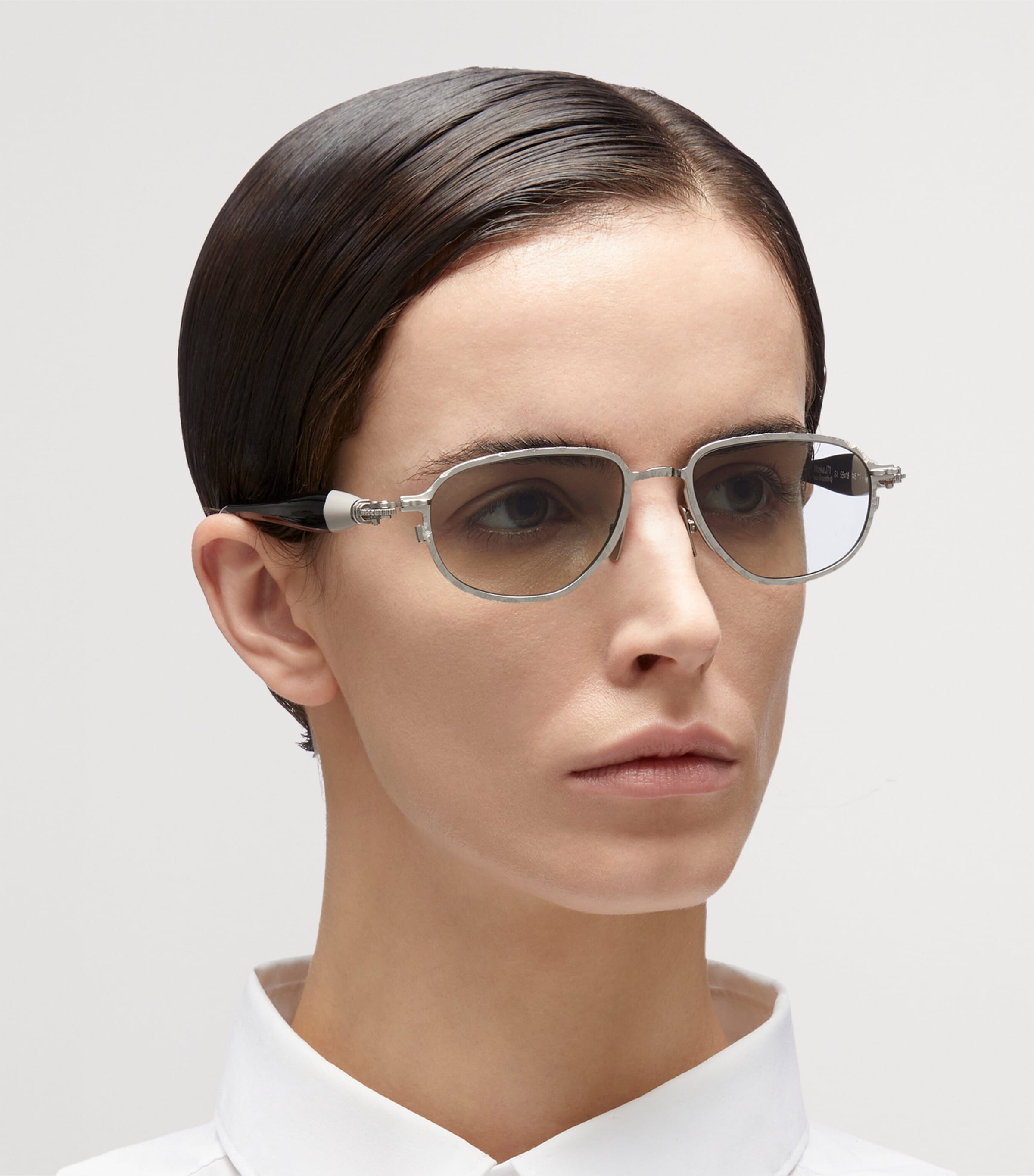 Kuboraum Metal-Acetate Mask J71 Sunglasses Light Grey Image 2