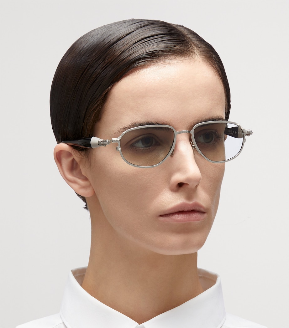 Kuboraum Metal-Acetate Mask J71 Sunglasses Light Grey Image 2