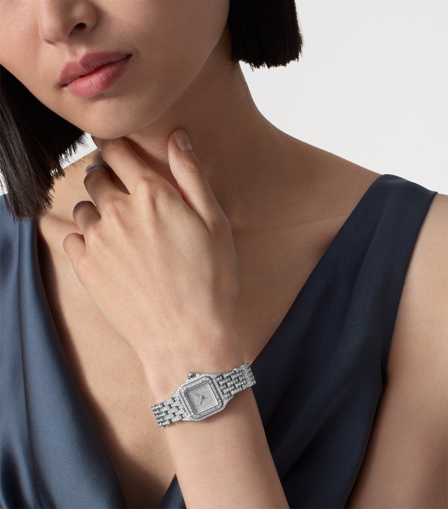 Cartier Small White Gold and Diamond Panthère de Cartier Watch 22mm White Gold Image 2