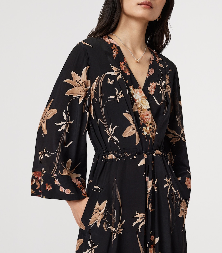 Floral Diana Midi Dress PETRA SEPIA BROWN Image 5