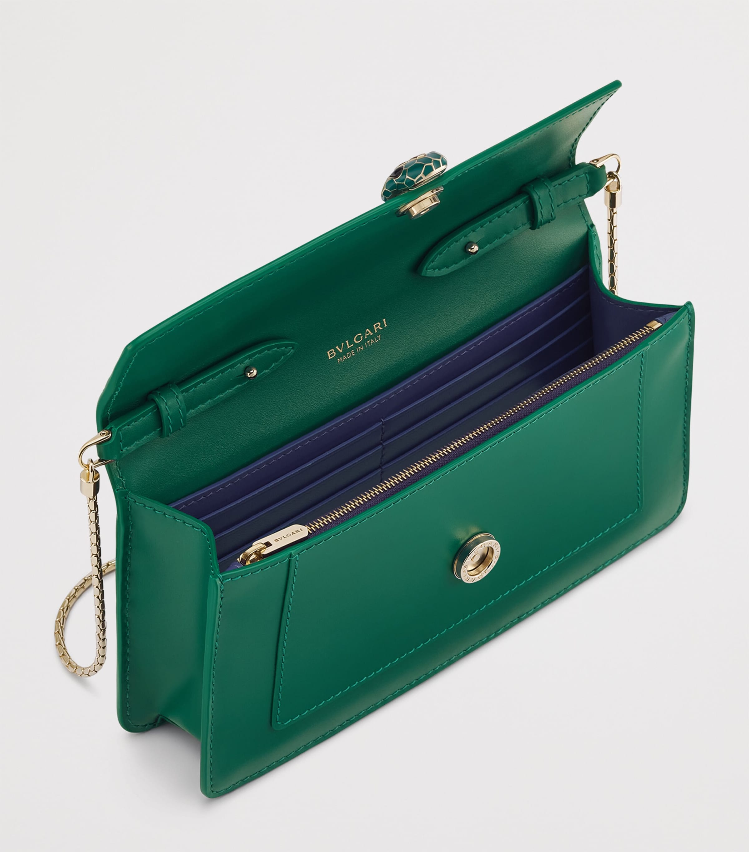 Serpenti Forever Chain Wallet GREEN LIGHT Image 5