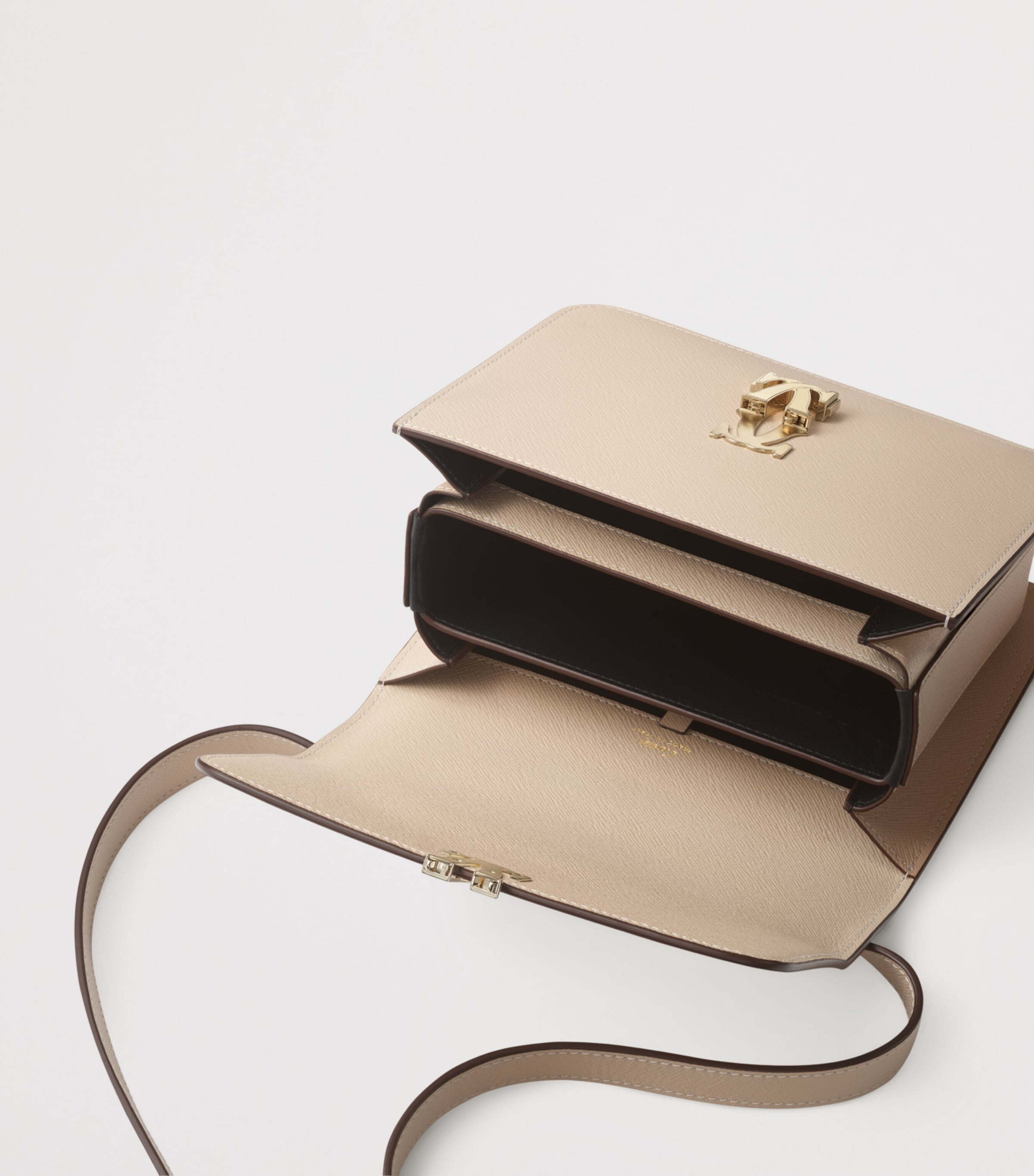 Cartier Mini Leather C de Cartier Shoulder Bag Cord Beige Image 5