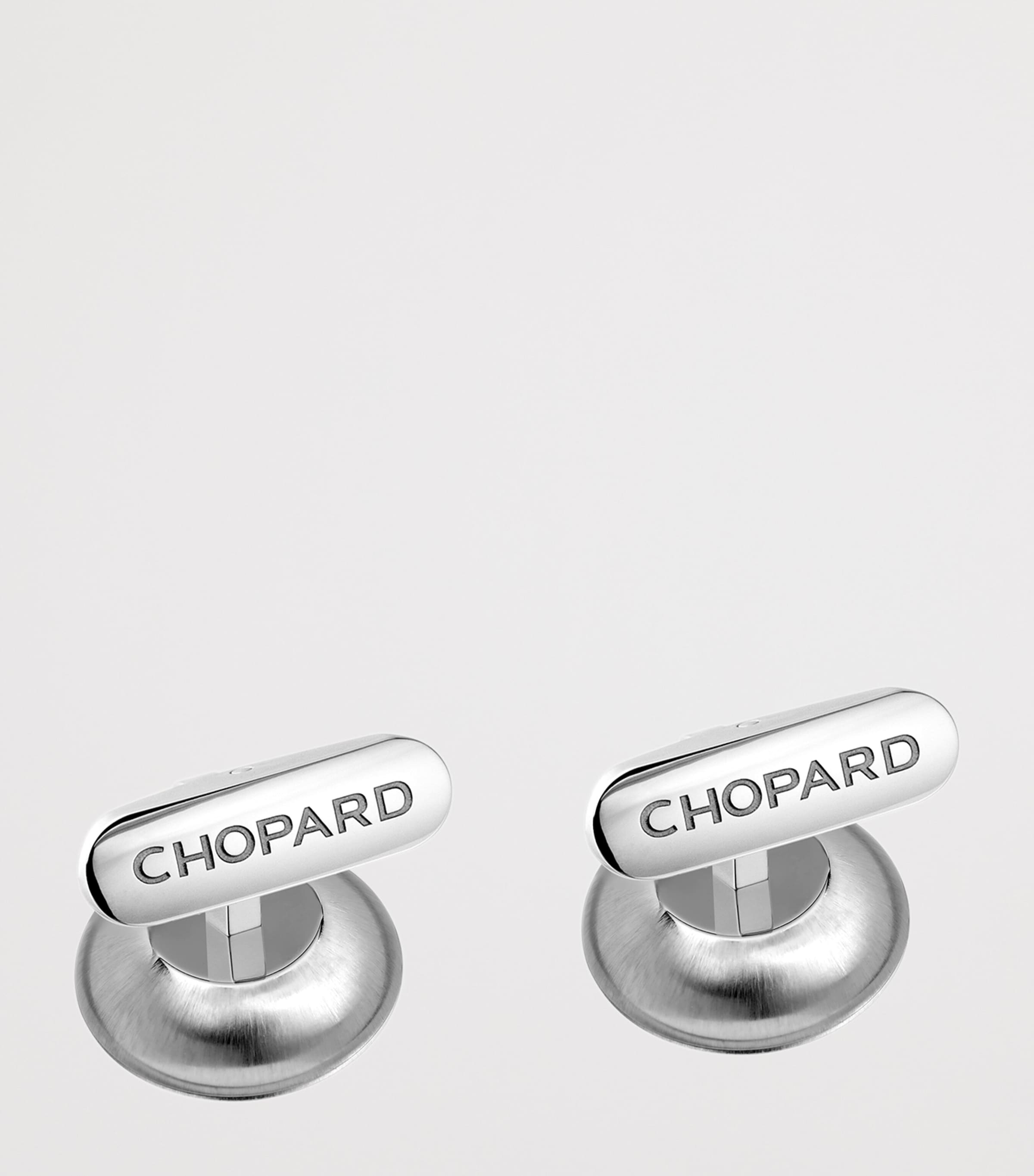 Chopard Stainless Steel L.U.C. Cufflinks Blue Image 2