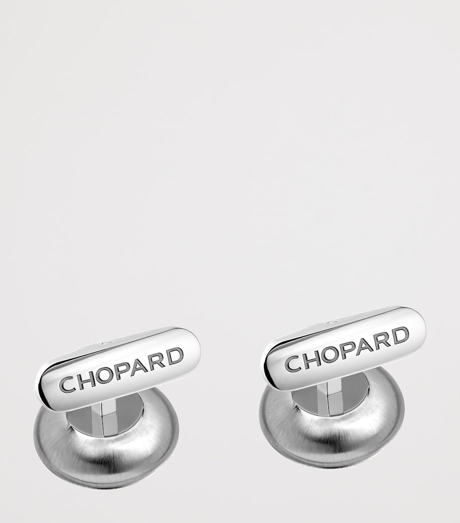 Chopard Stainless Steel L.U.C. Cufflinks Blue Image 2