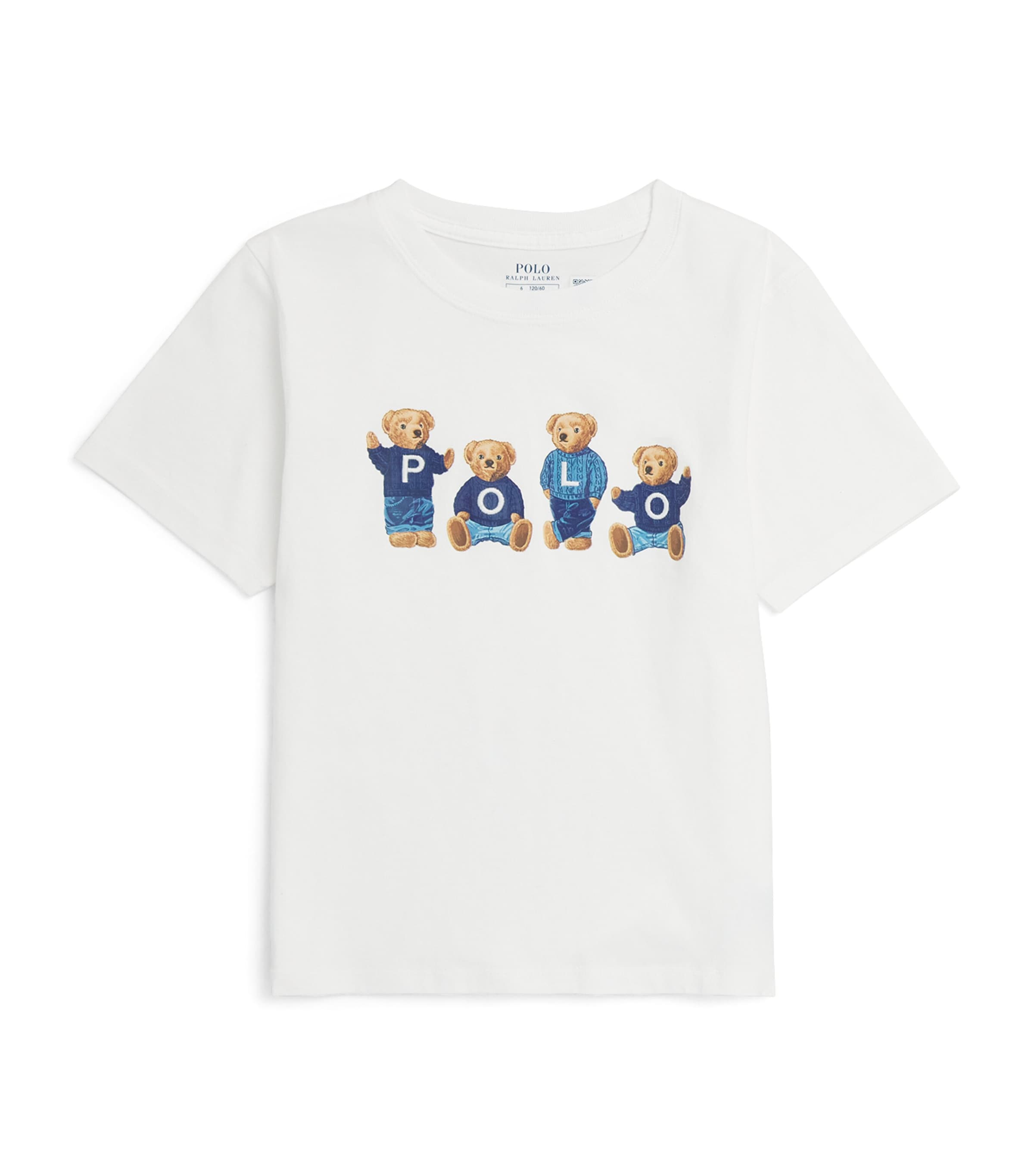 Ralph Lauren Kids Cotton Polo Bears T-Shirt (2-7 Years) White Image 1