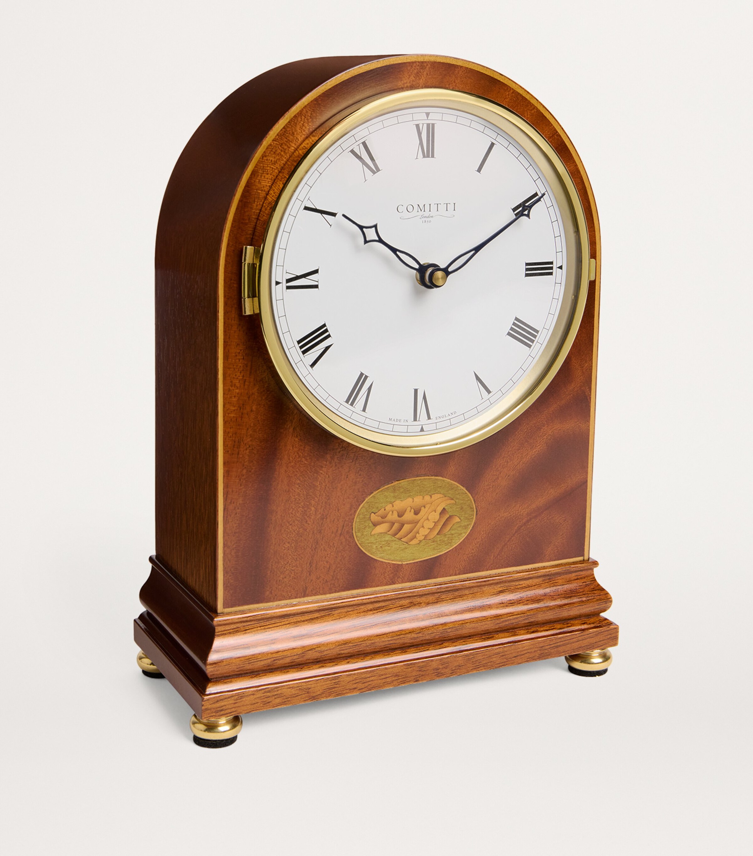 Mahogany Regency Arch Top Mantle Clock MAHOGANY Image 2