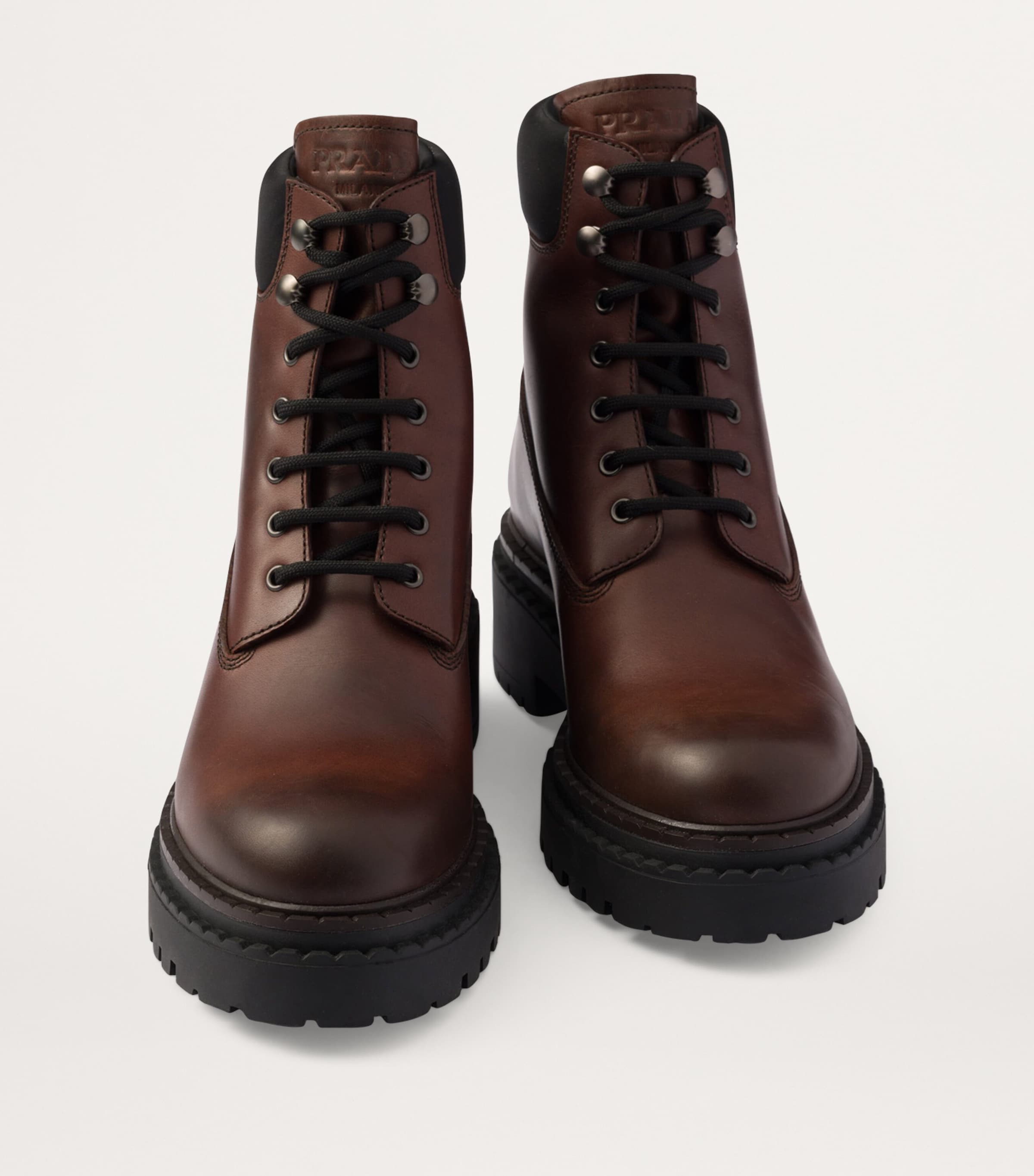 Prada nylon leather boots sale