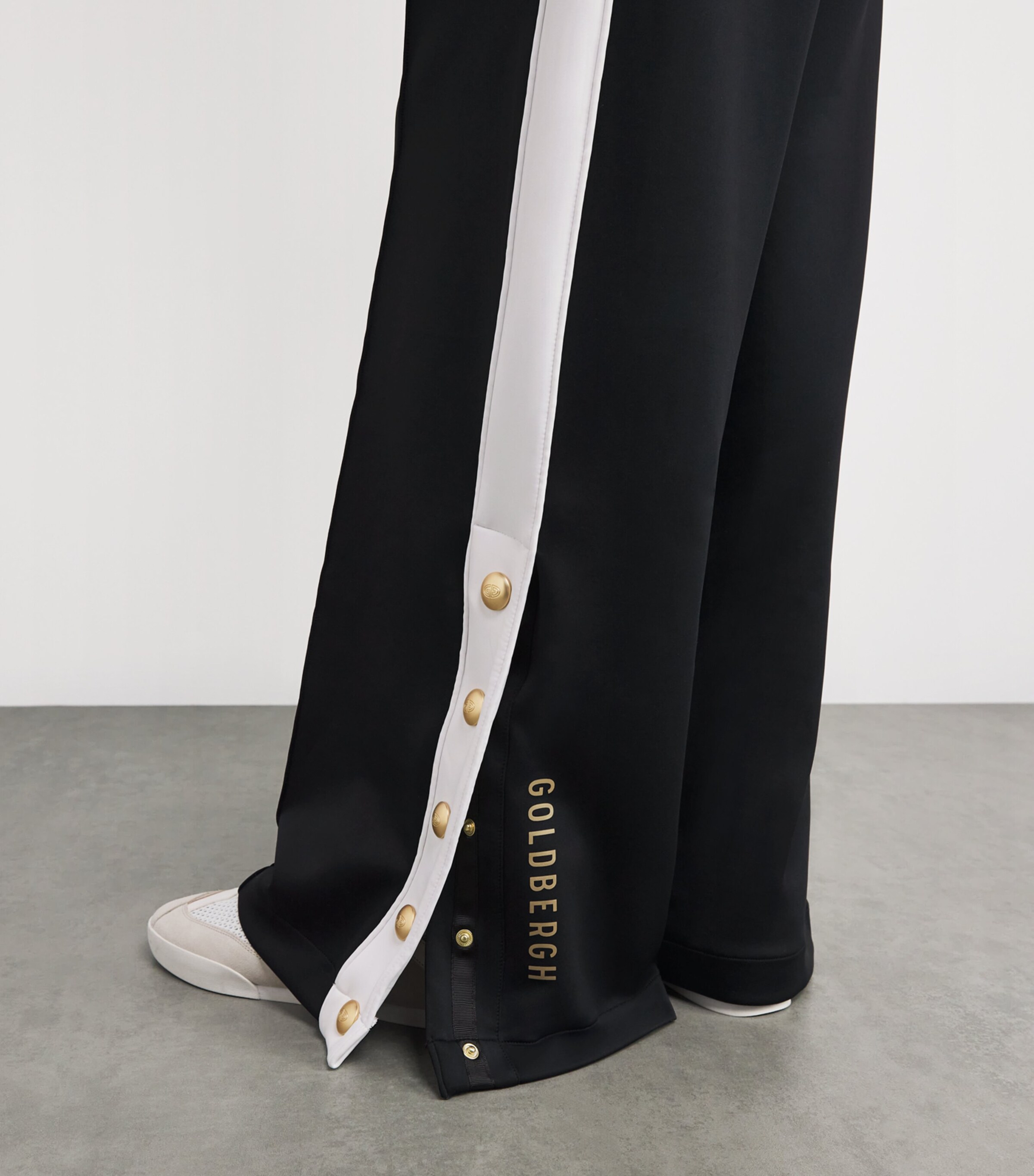 Goldbergh Womens Grimaud Wide-Leg Track Pants Black Image 6