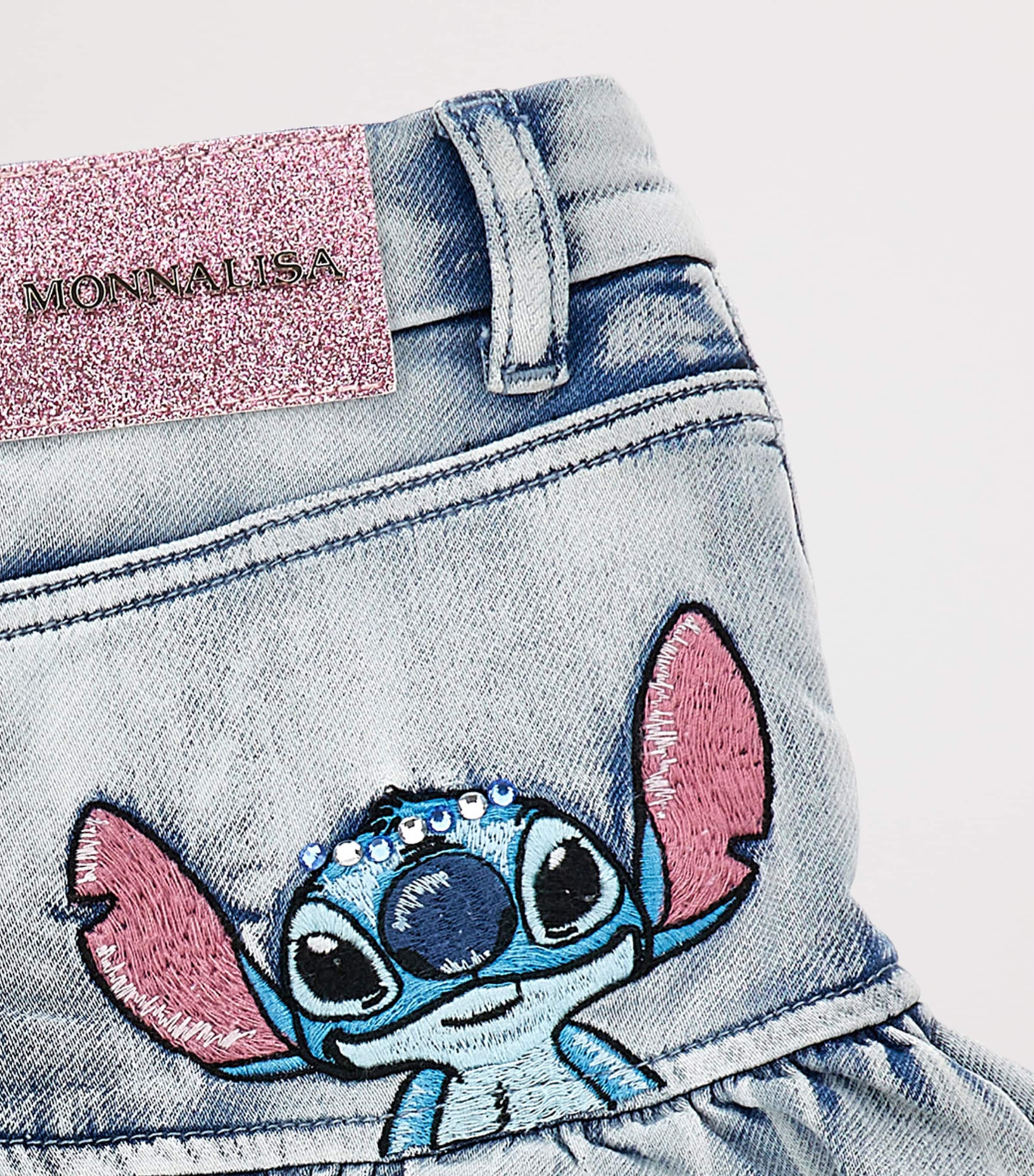 x Disney Stitch Skirt (2-12 Years) STONE BLEACH Image 4