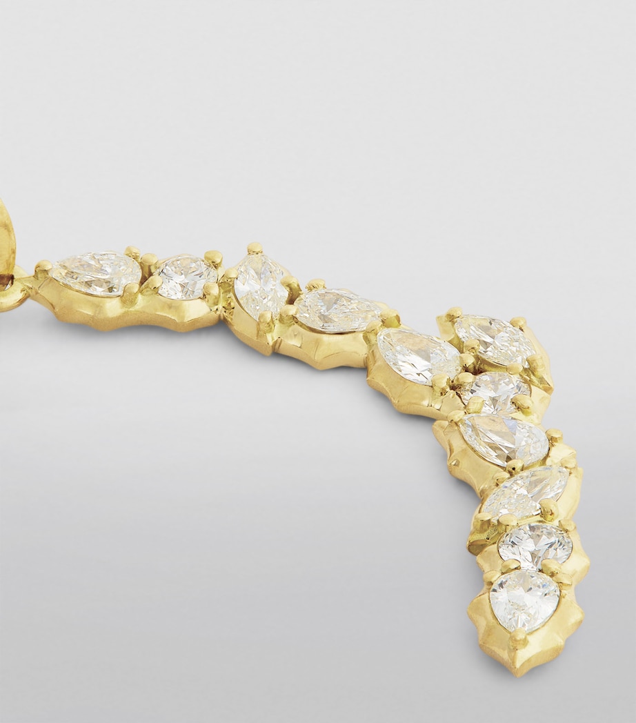 Yellow Gold and Diamond Posey Charm YELLOW GOLD Image 5