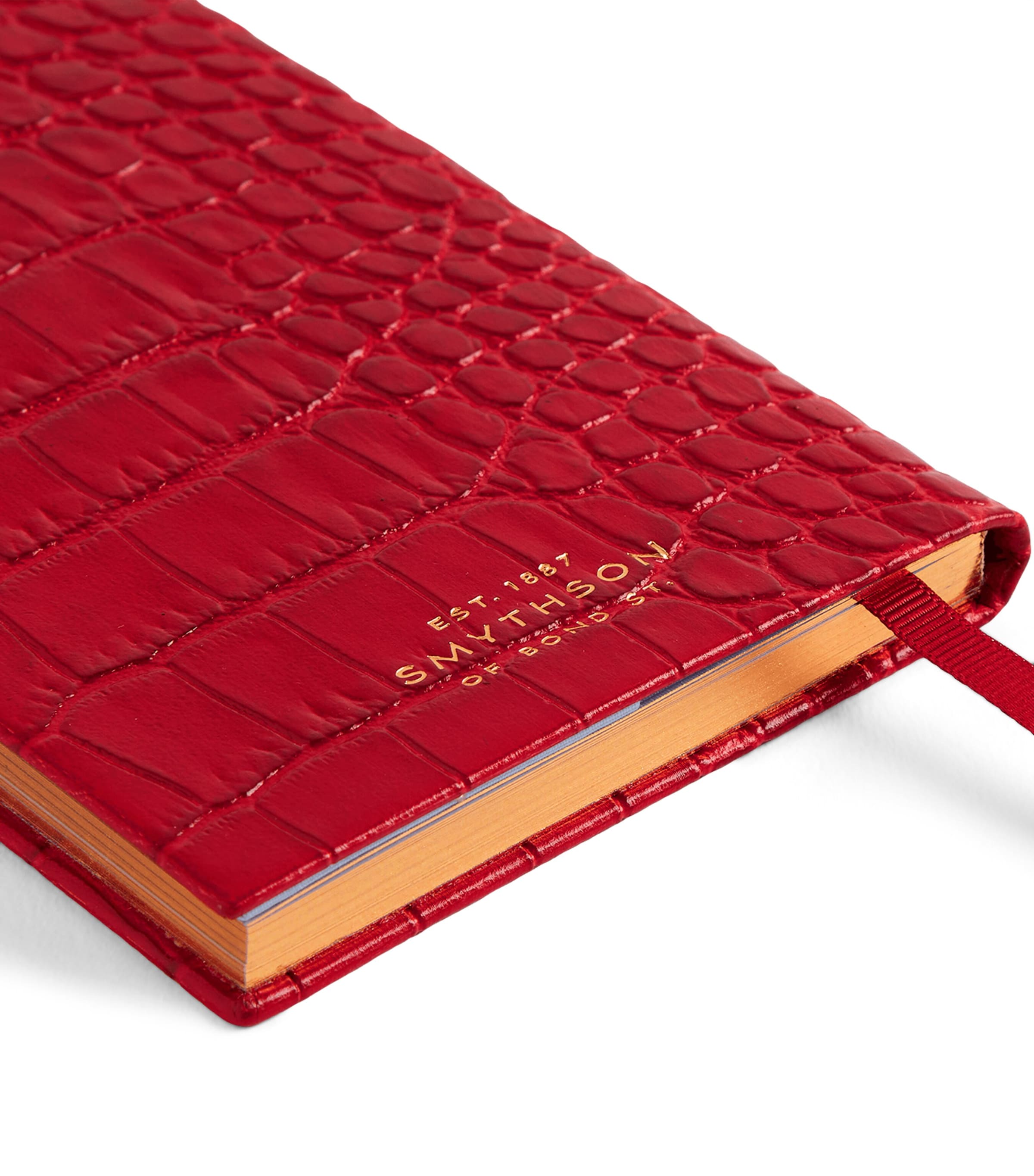 Smythson Leather Panama Weekly Diary 2027 Red Image 6
