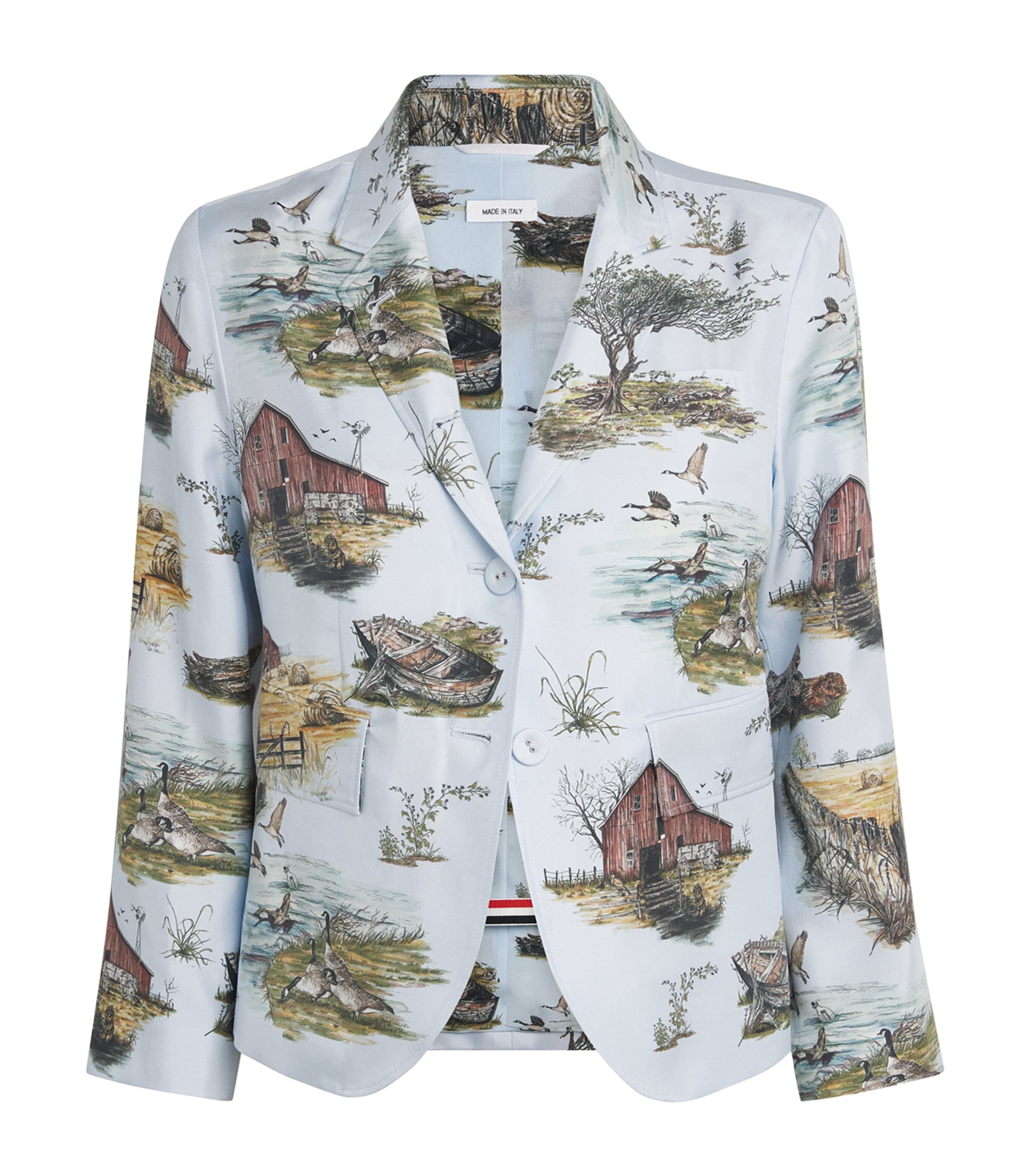 Silk Twill Printed Blazer SEASONAL MULTI Image 1