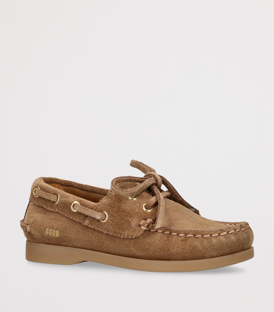 Golden Goose Suede Cruise Boat Shoes Brown Image 3