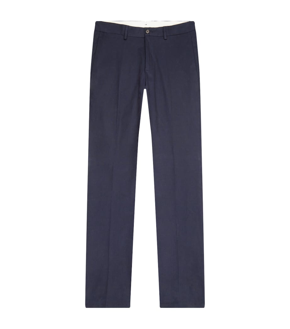 Cotton-Blend Straight Chinos NAVY Image 1
