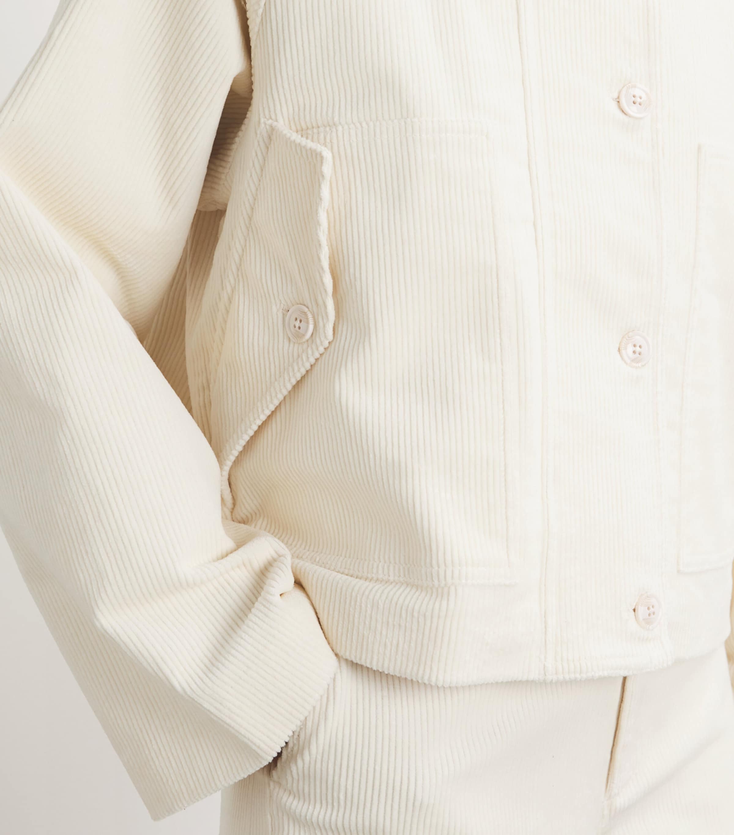 Corduroy Tylee Jacket IVORY Image 6