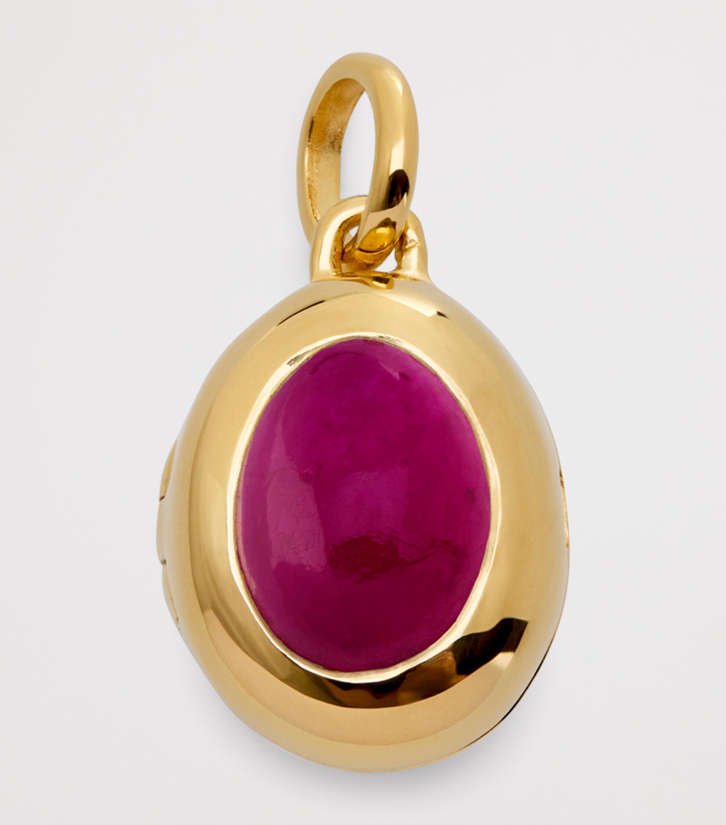 Monica Vinader Gold Vermeil and Pink Quartz July Birthstone Locket — photo 6