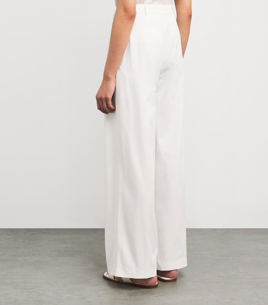 Double-Pleated Tailored Trousers BIANCO Image 4