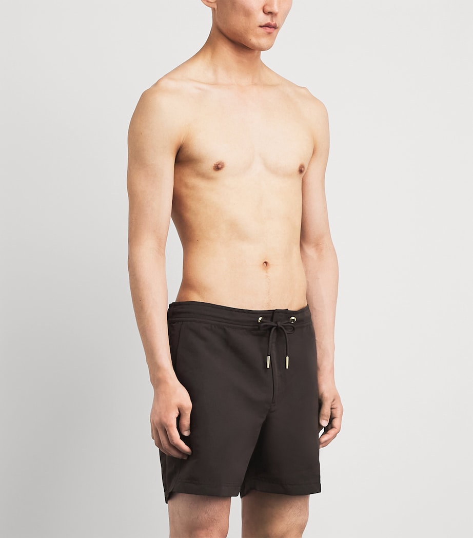 CHÉ Mens Oceano Swim Shorts Chocolate Brown Image 3