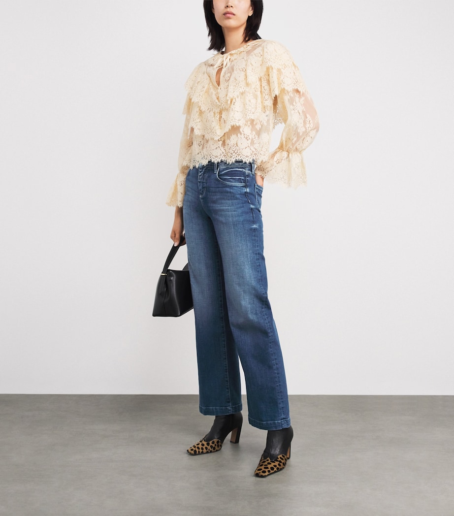 High-Rise Scottie Wide-Leg Jeans GLADSTONE Image 2