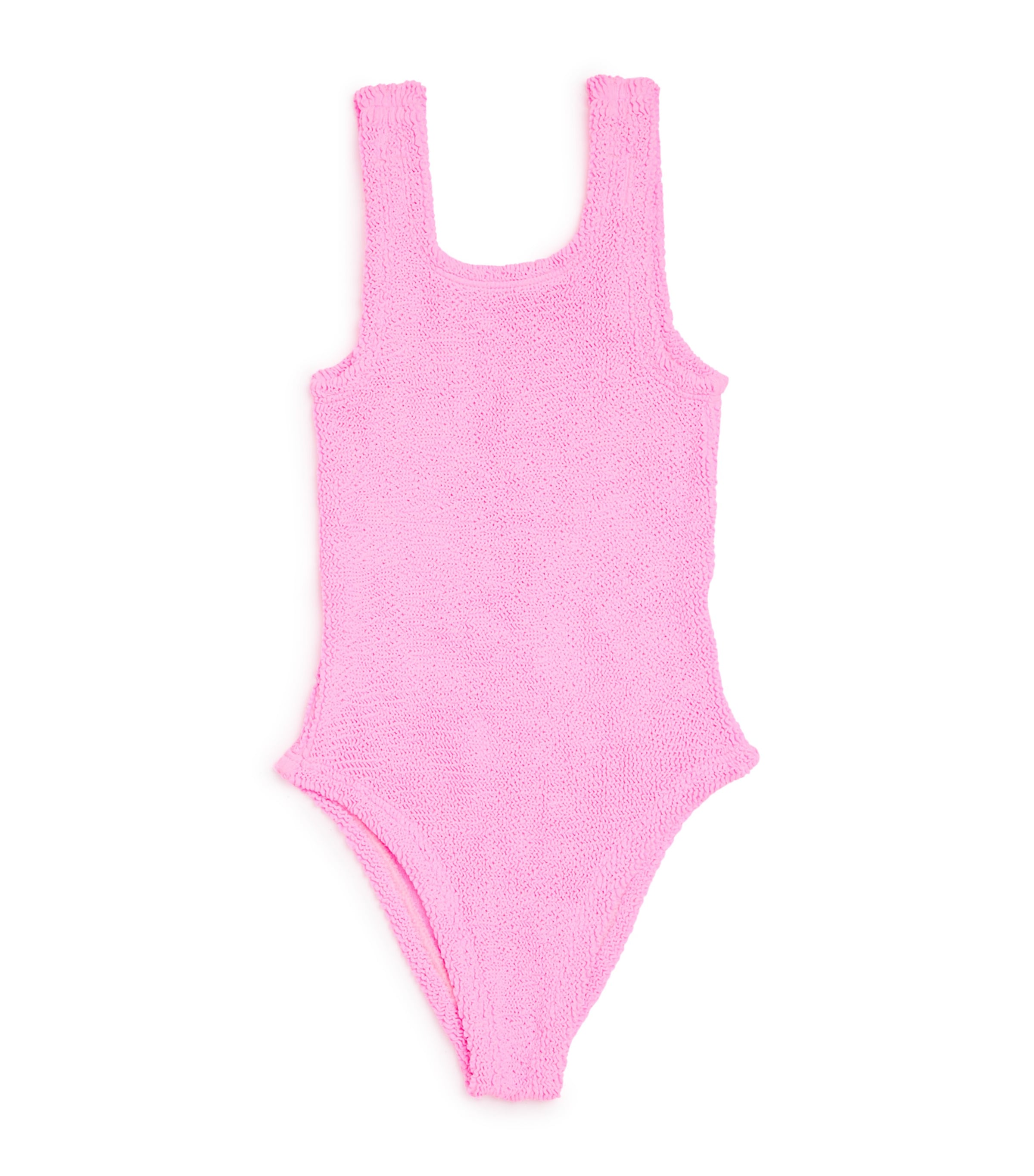 Hunza G Girls' Classic One Piece Swimsuit - Little Kid In Pink