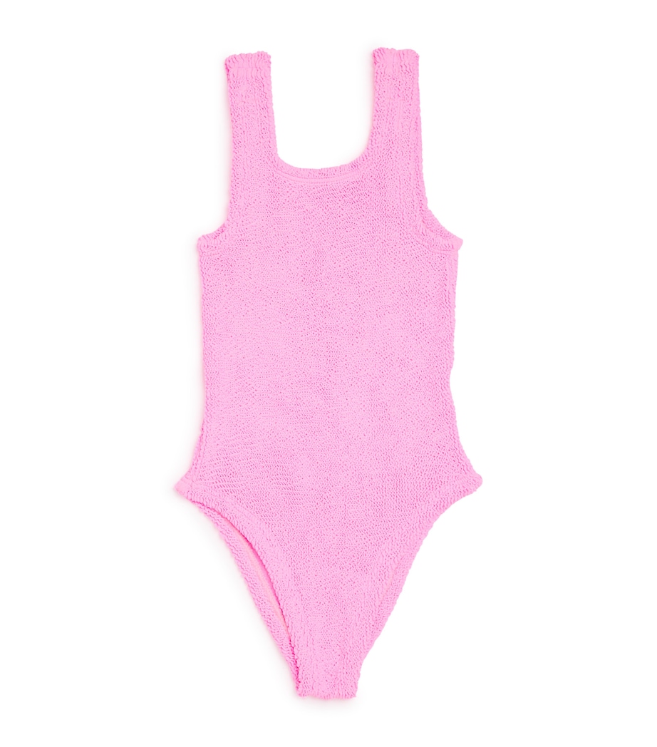 Hunza G Kids Classic Swimsuit (7-12 Years) Bubblegum Image 1