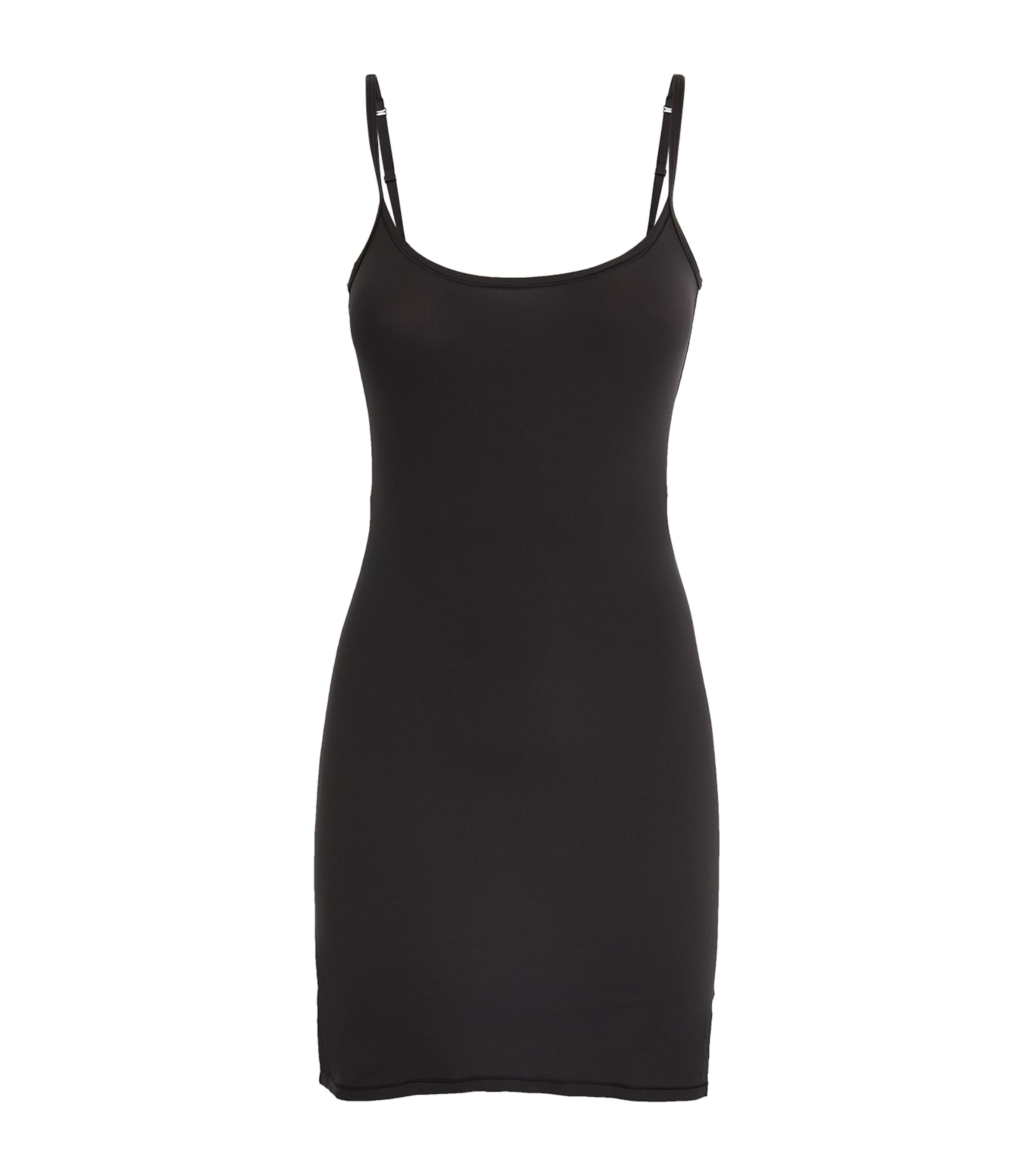 Shop Skims Fits Everybody Slip Dress In Black