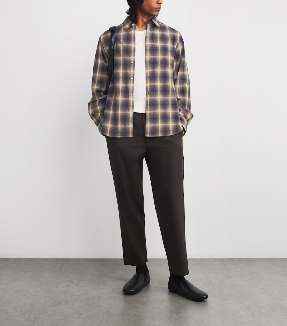 Cotton Check Shirt ICDCOFF/CREAM/NAVY Image 2
