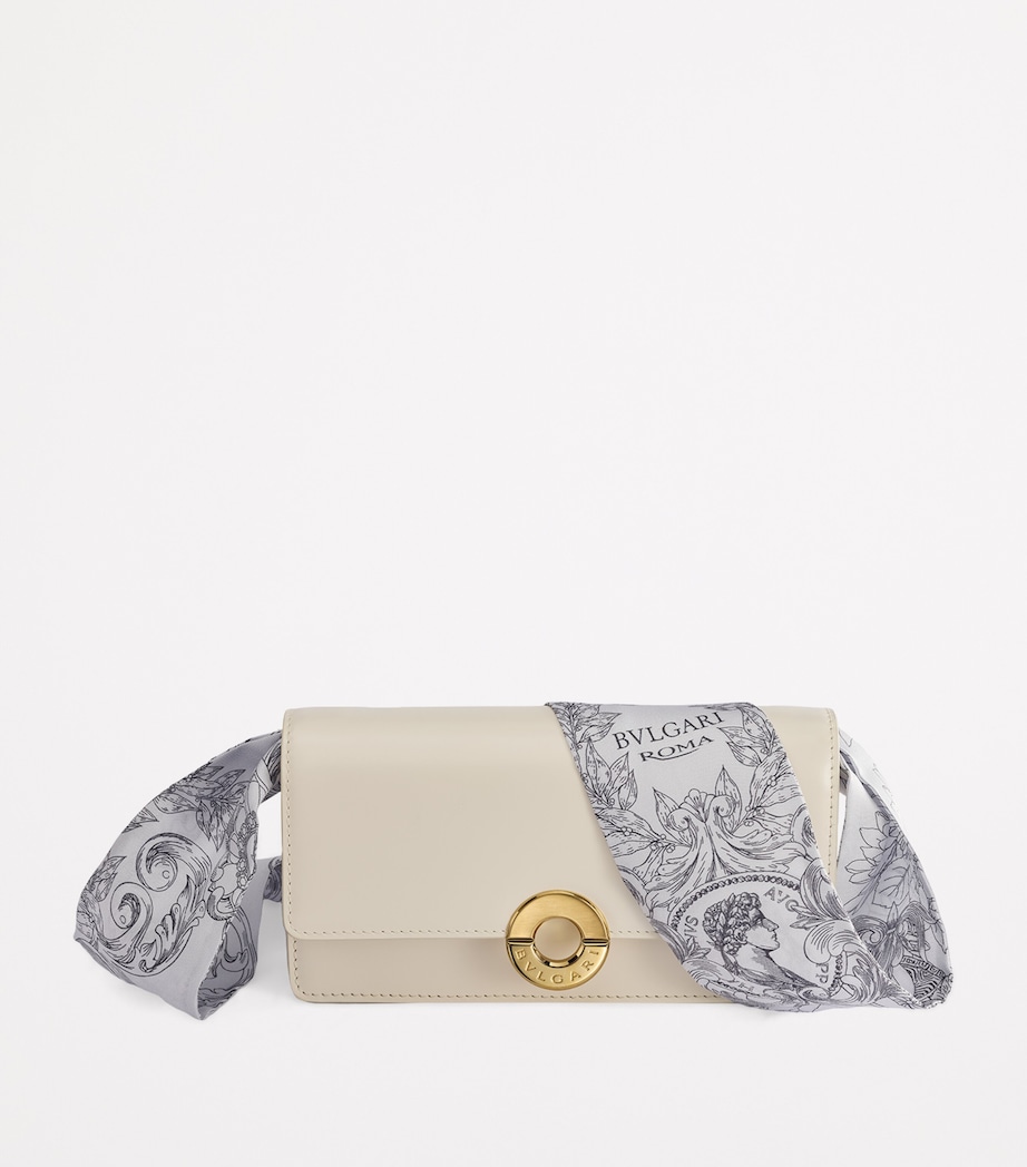 Leather Roma Clutch Bag WHITE Image 4